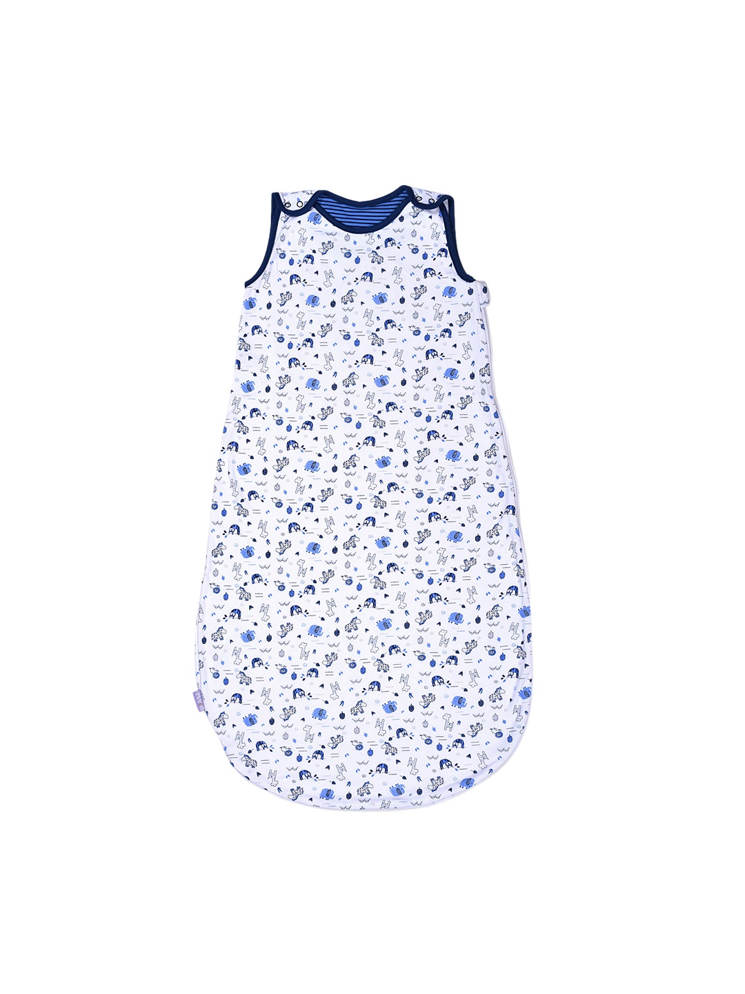 

MiArcus Boys White & Blue Printed Organic Cotton Sleeping Bag