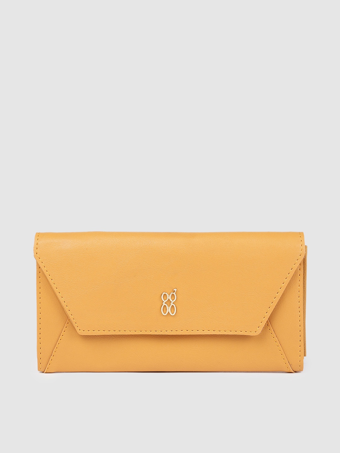 

Baggit Women Yellow Solid Two Fold Wallet