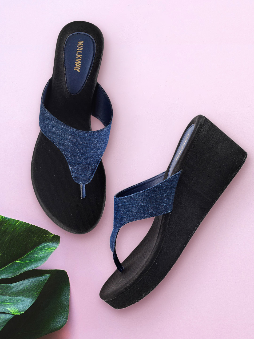

WALKWAY by Metro Blue Wedge Sandals