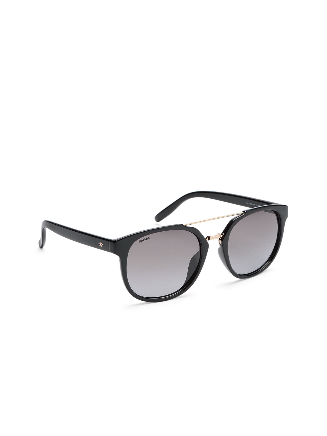 

Sprint Men Grey Lens & Black Round Sunglasses with Polarised Lens 12090 C1 S