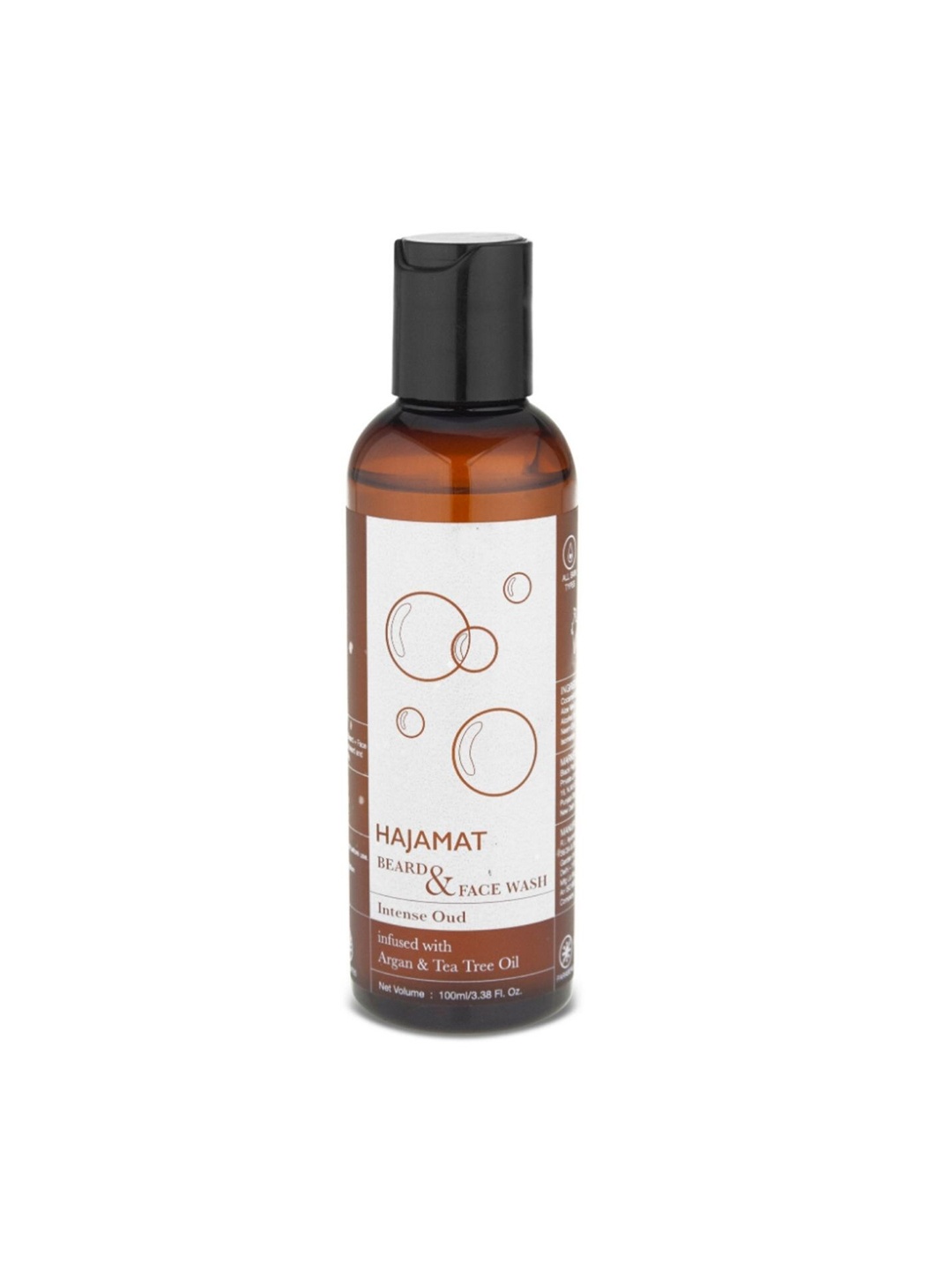 

HAJAMAT Transparent 2-in-1 Beard & Face Wash 100 Ml