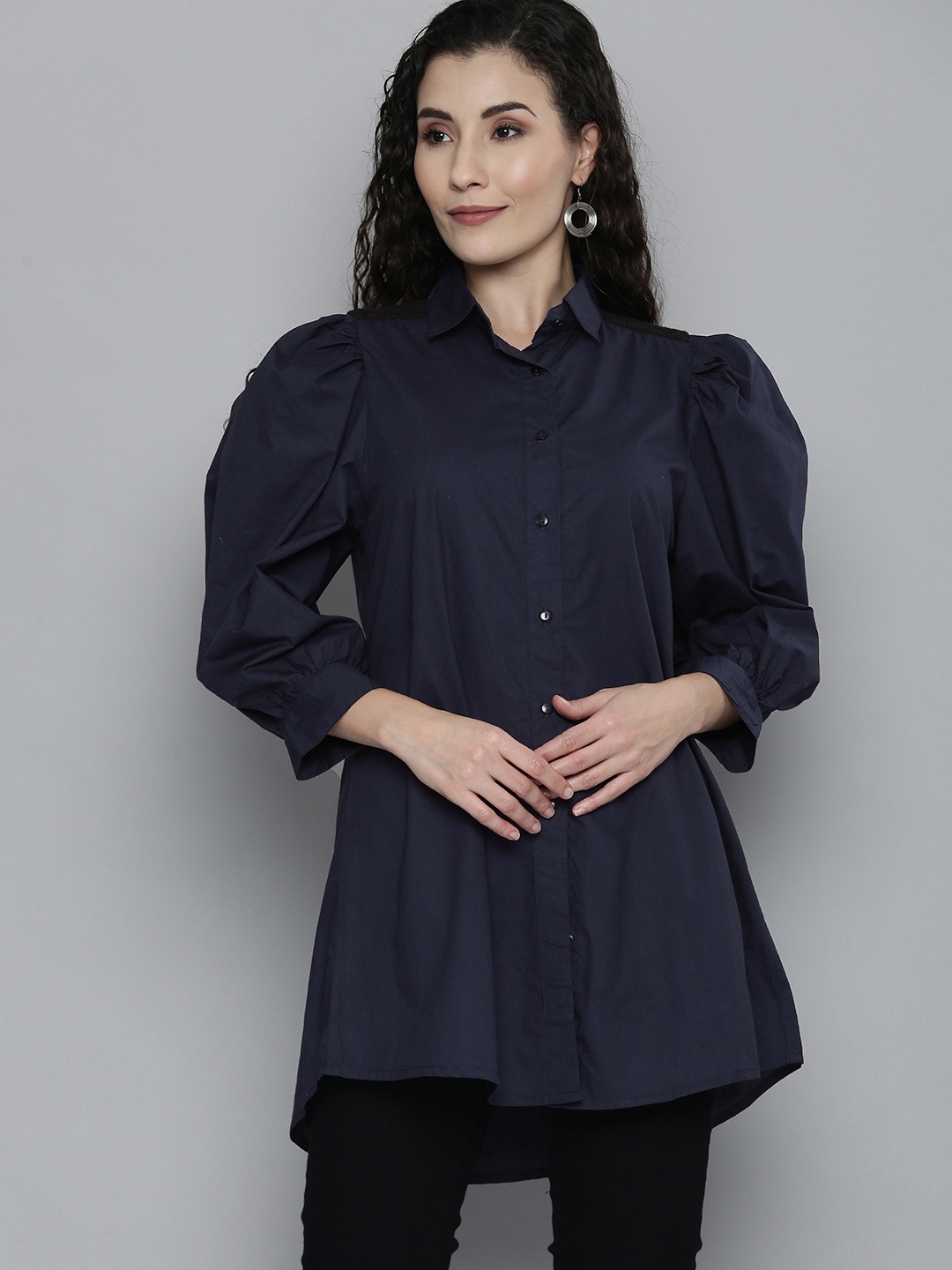 

SCOUP Navy Blue Poplin Tunic