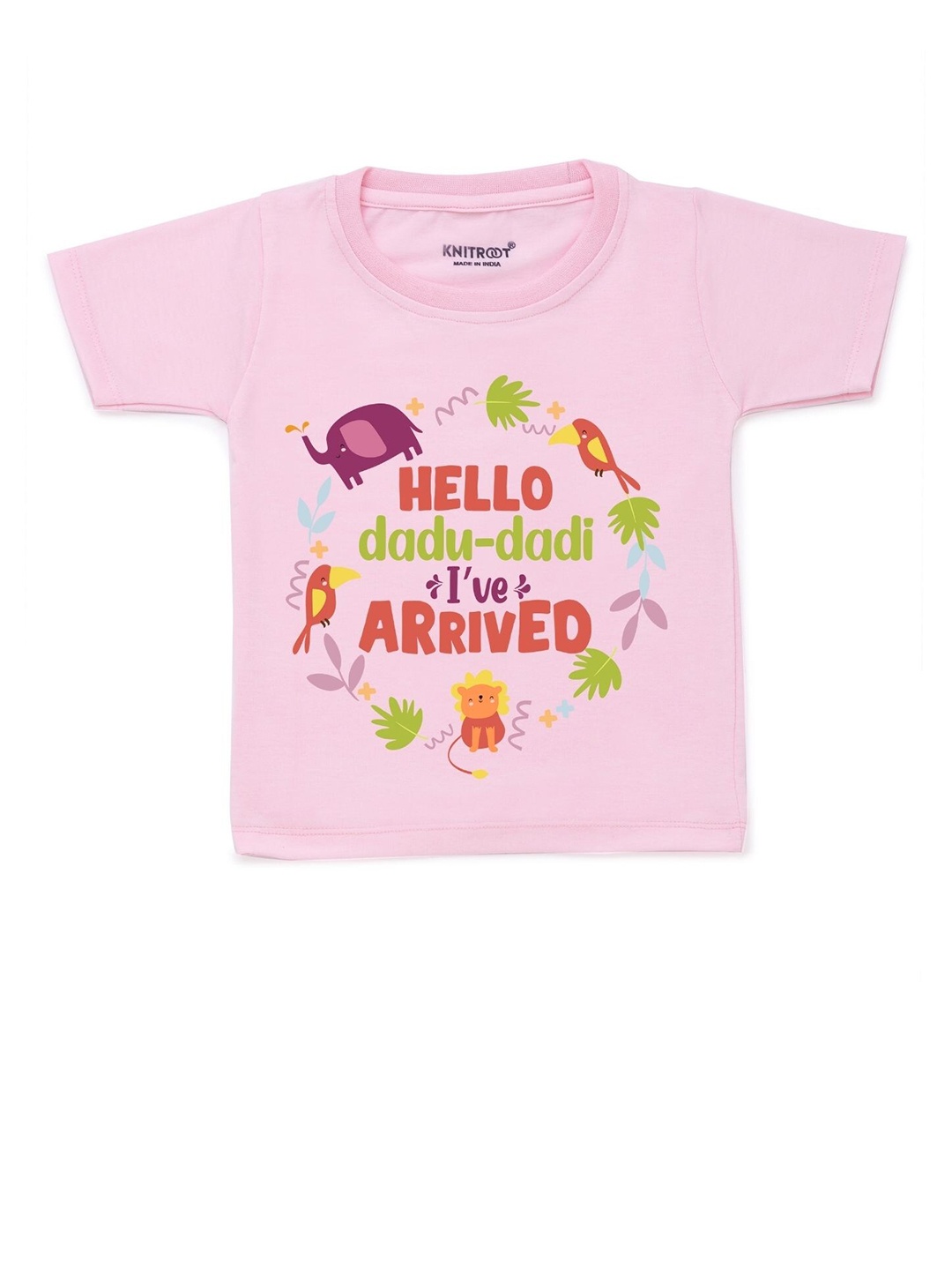 

KNITROOT Kids Pink Printed T-shirt