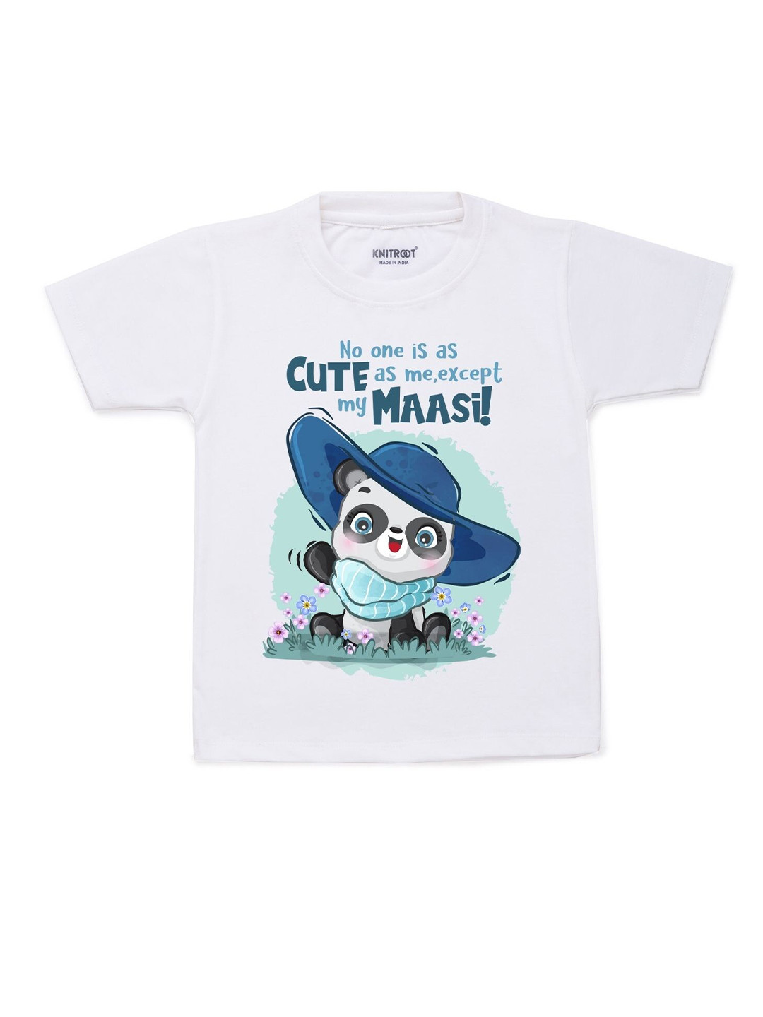 

KNITROOT Kids White Printed T-shirt