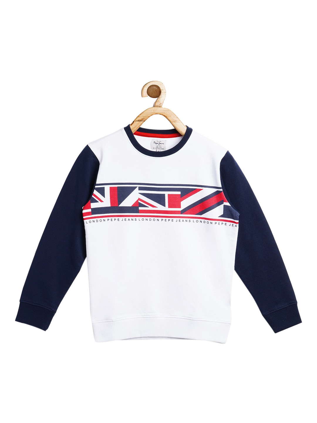 

Pepe Jeans Boys White Printed Sweatshirt