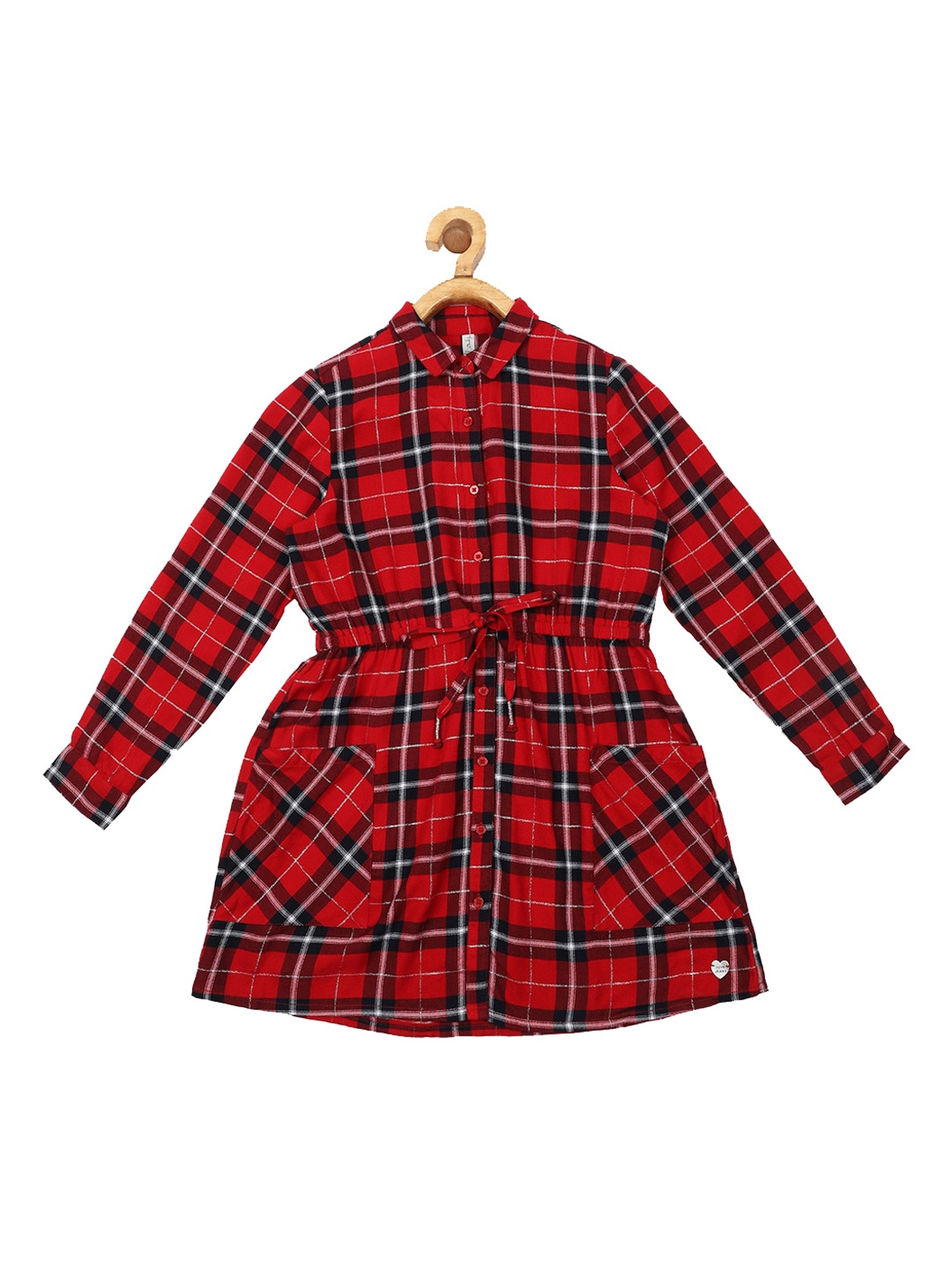 

Pepe Jeans Red & Black Checked Dress