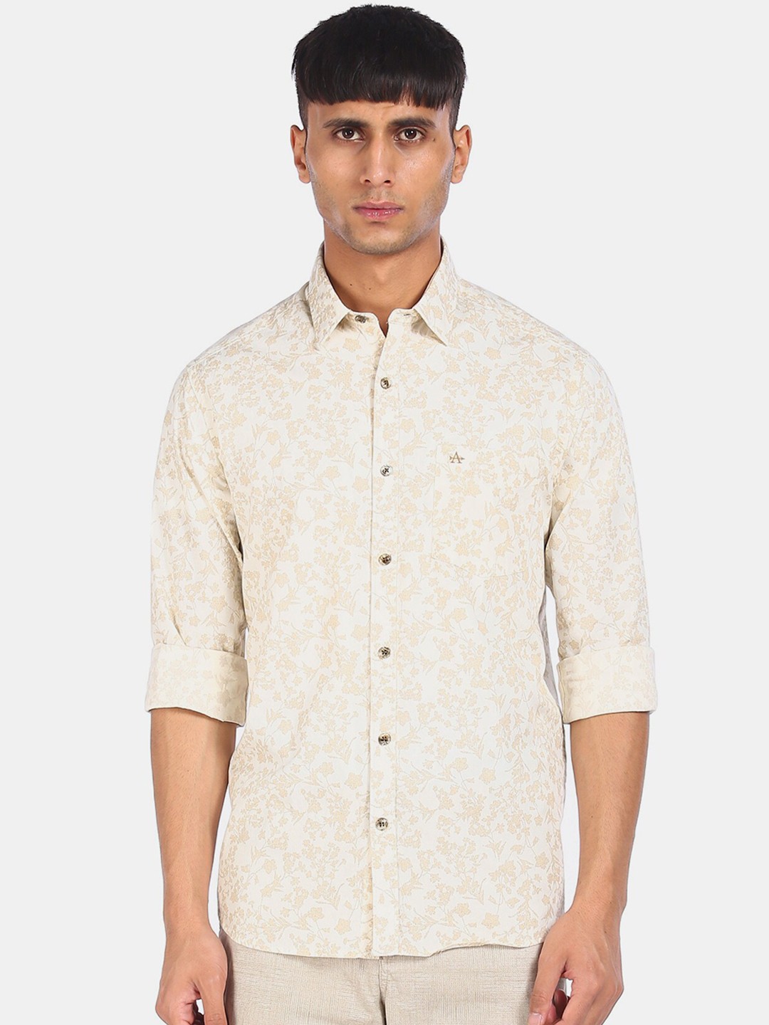 

Arrow Sport Men Beige Floral Opaque Printed Casual Shirt
