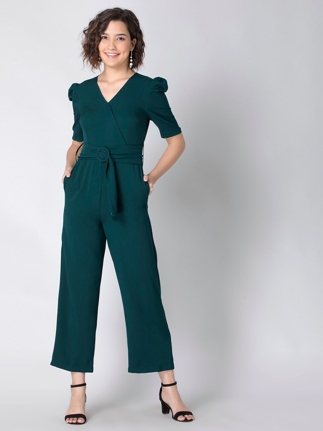 

FabAlley Green Basic Jumpsuit
