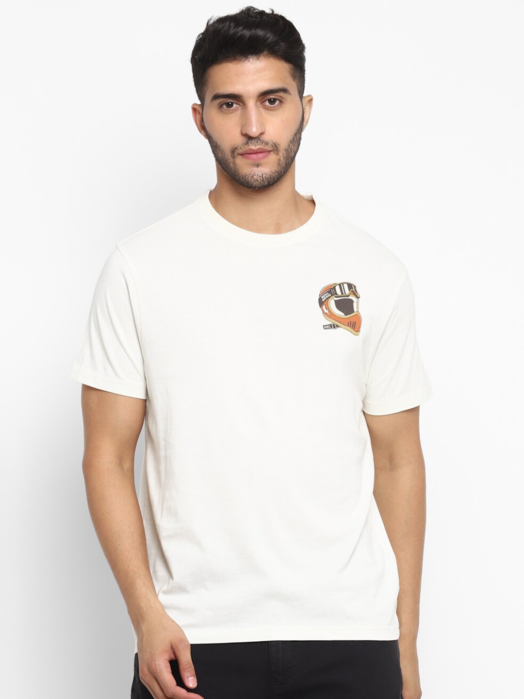 

Royal Enfield Men White T-shirt