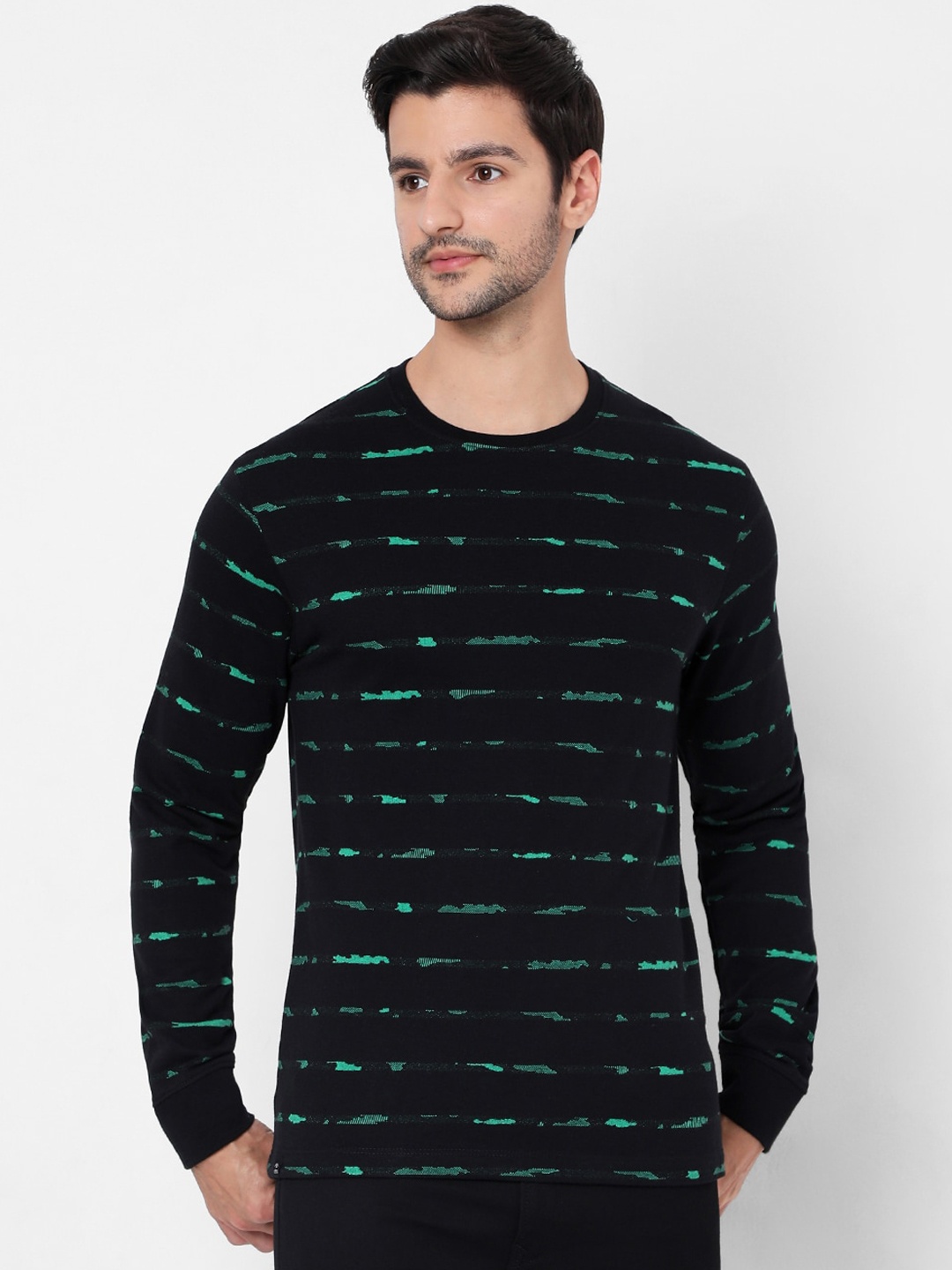 

Mufti Men Black Printed Sweatshirt