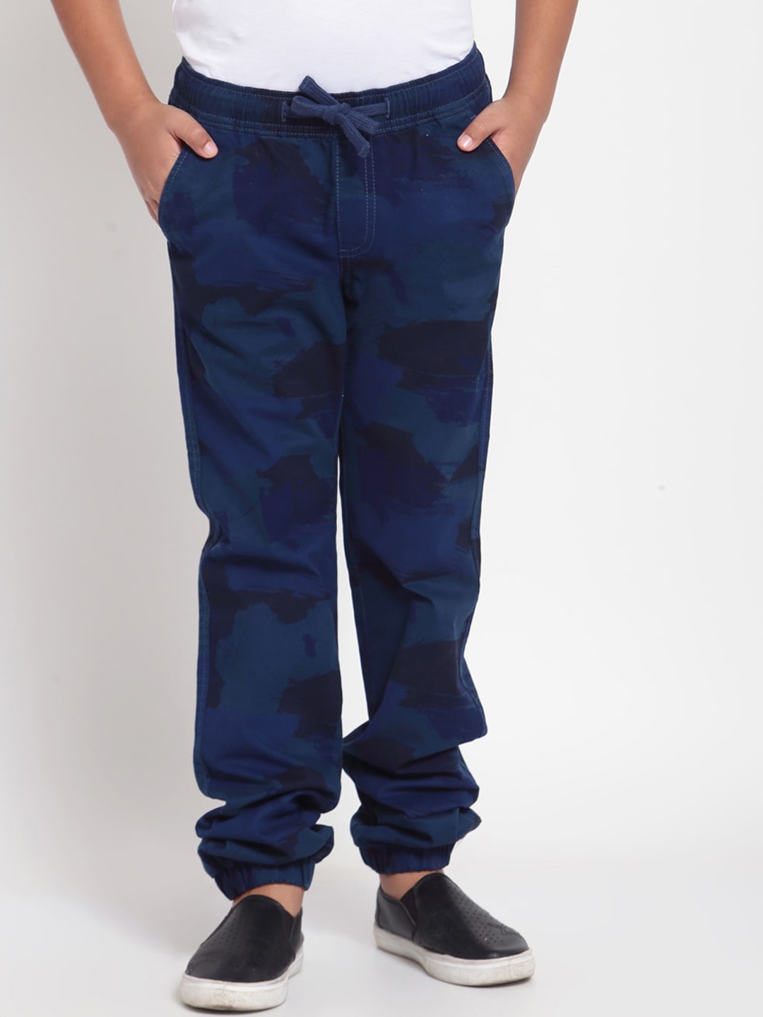 

Pepe Jeans Boys Blue Printed Joggers