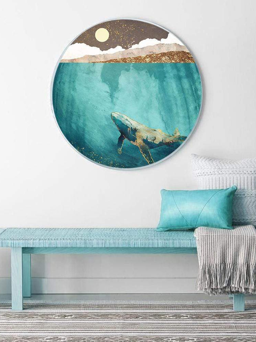 

THE ARTMENT The Deep End Canvas Matte Finish- Large, Blue