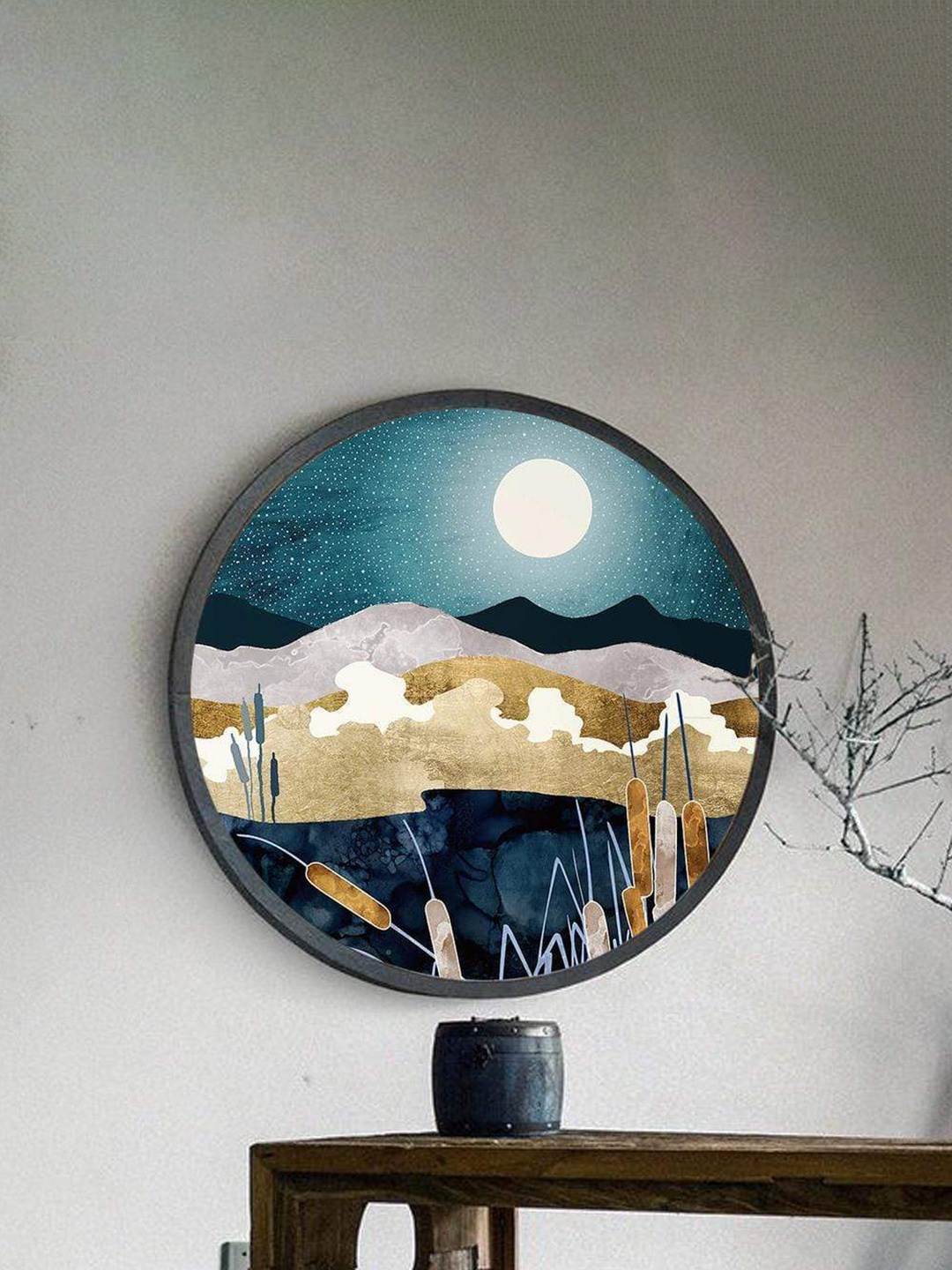 

THE ARTMENT Blue Dusk to Dawn Landscape Canvas