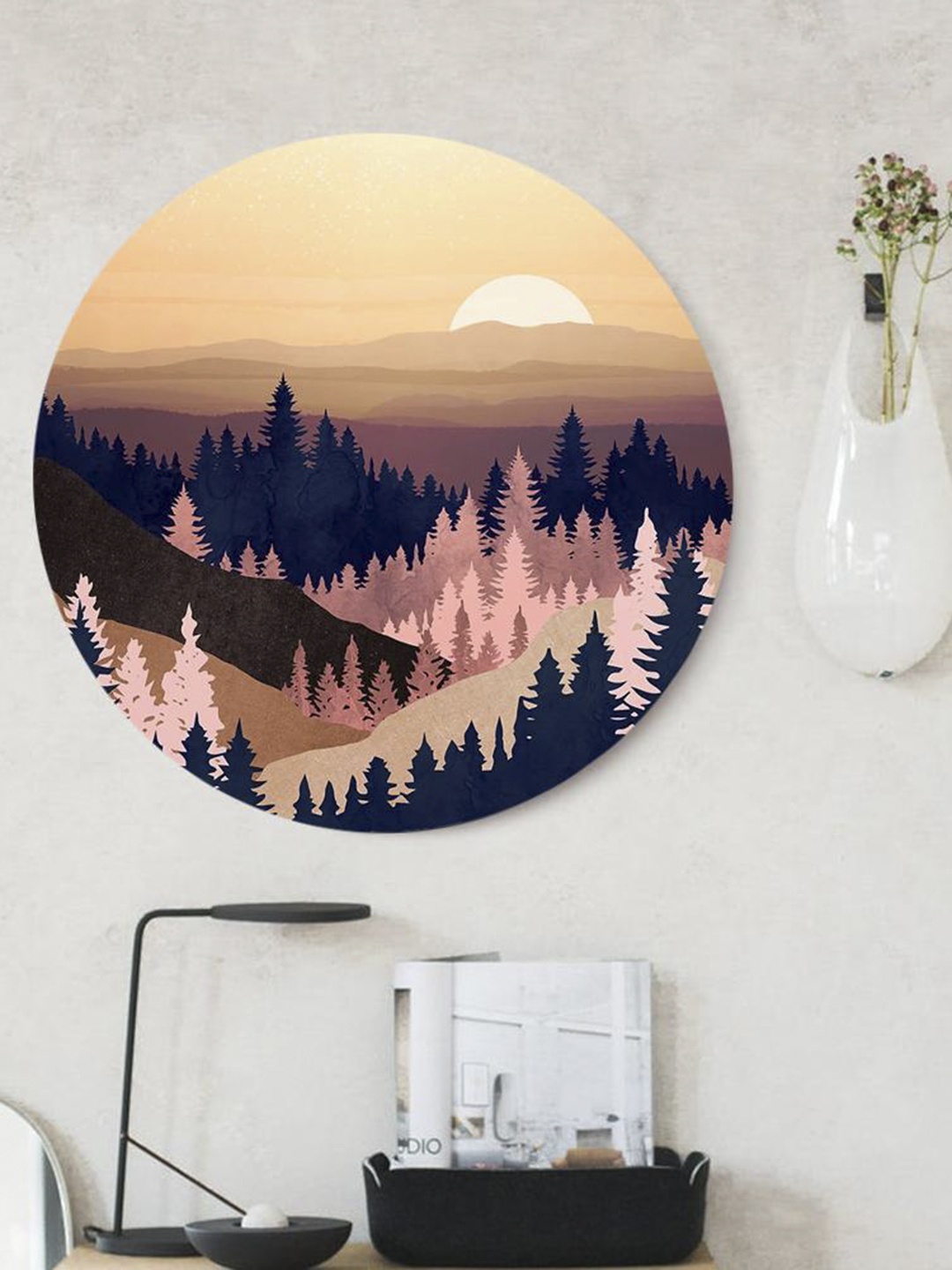 

THE ARTMENT Black & Pink Autumn Evenings Wall Art