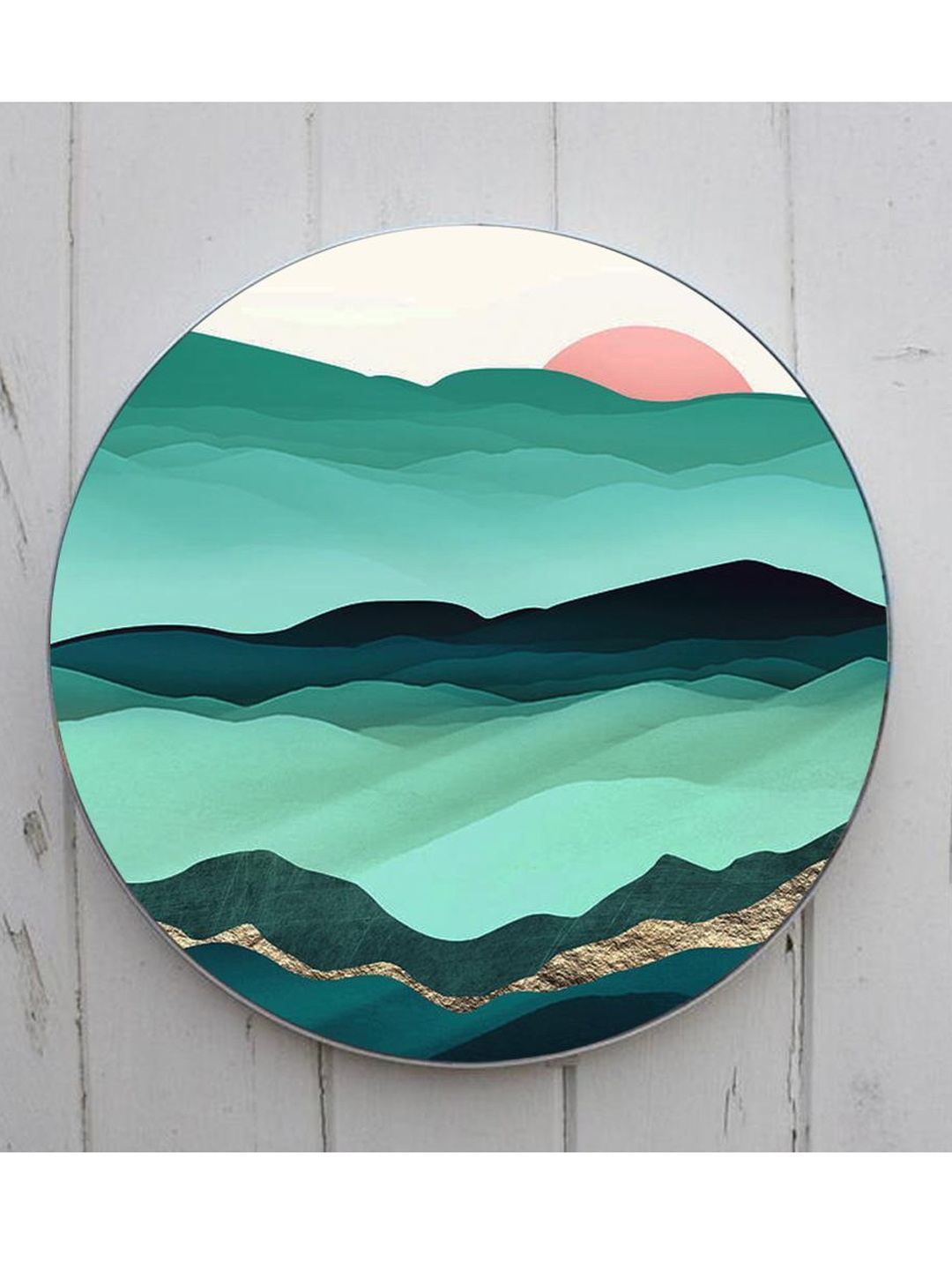 

THE ARTMENT Blue Dusk to Dawn Landscape Canvas With Matte Finish (Large)