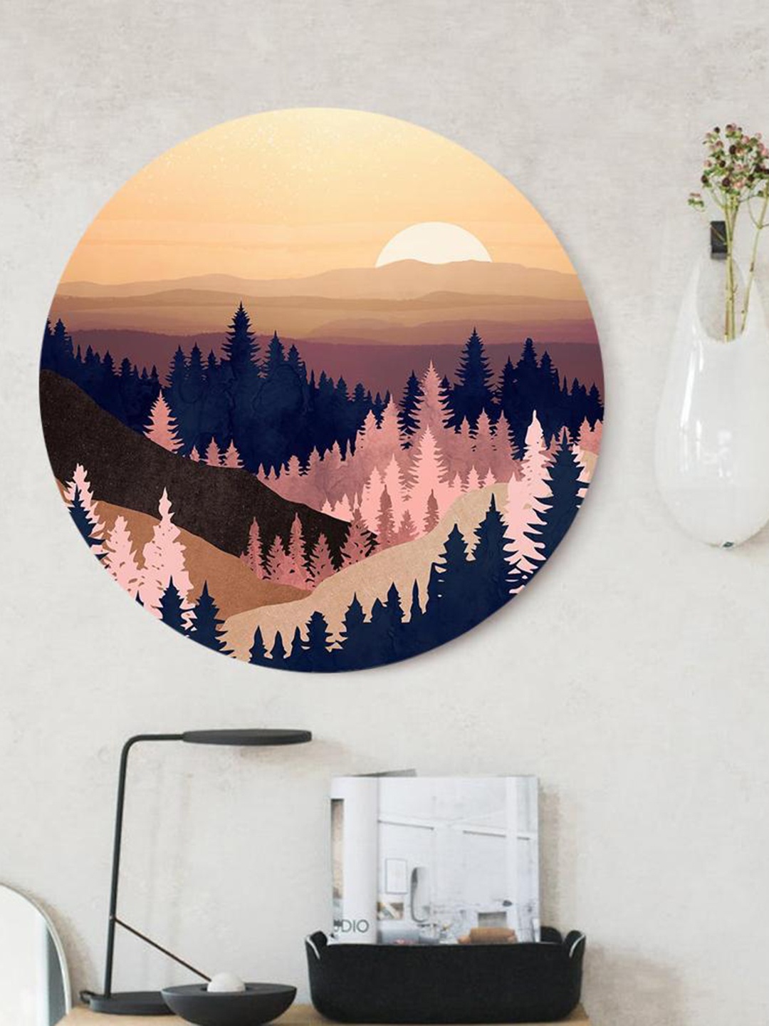 

THE ARTMENT Beige & Pink Autumn Evenings Large Canvas Matte Finish
