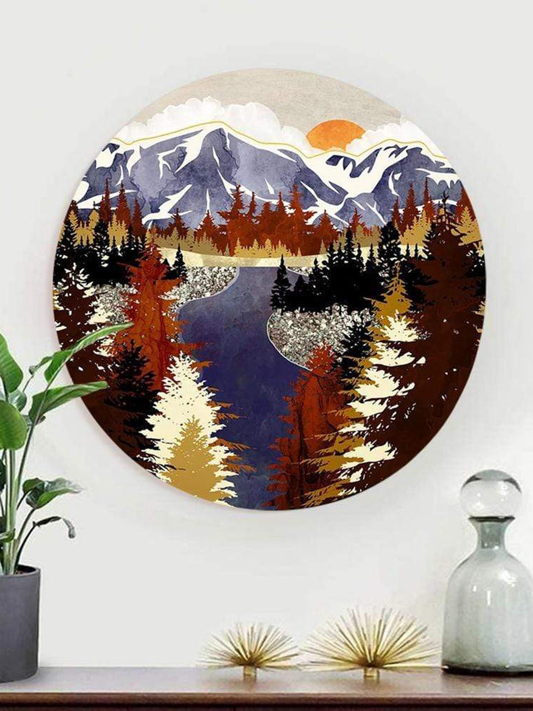 

THE ARTMENT Multicoloured Autumn Evenings Canvas, Multi