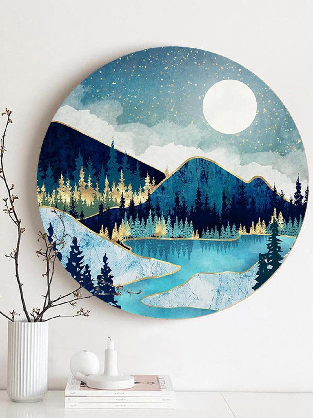 

THE ARTMENT Blue & White Reflection Rendezvous Wall Art