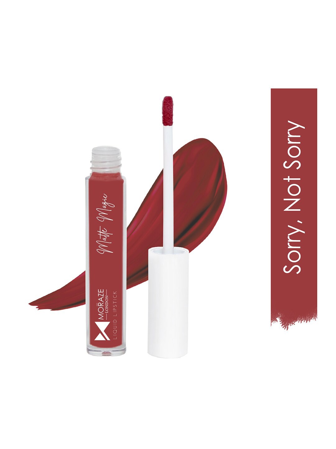 

Moraze Women Sorry, Not Sorry Matte Magic Liquid Lipstick - 3 ML, Maroon