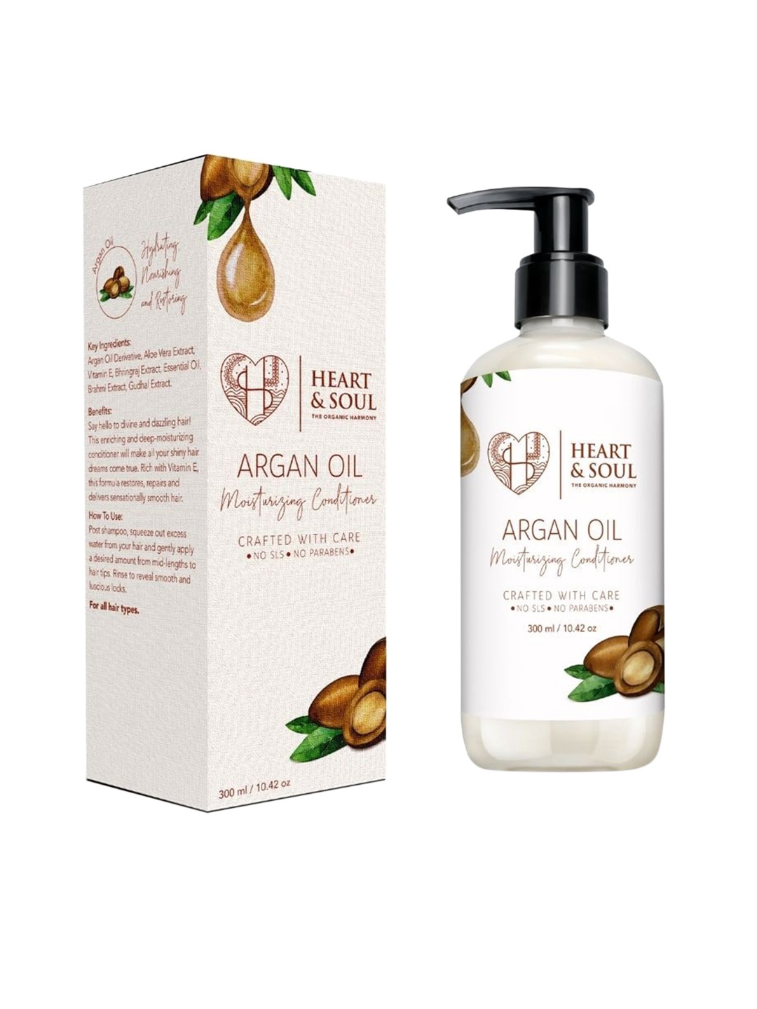 

HEART AND SOUL Argan Oil Conditioner - 300 ml, White