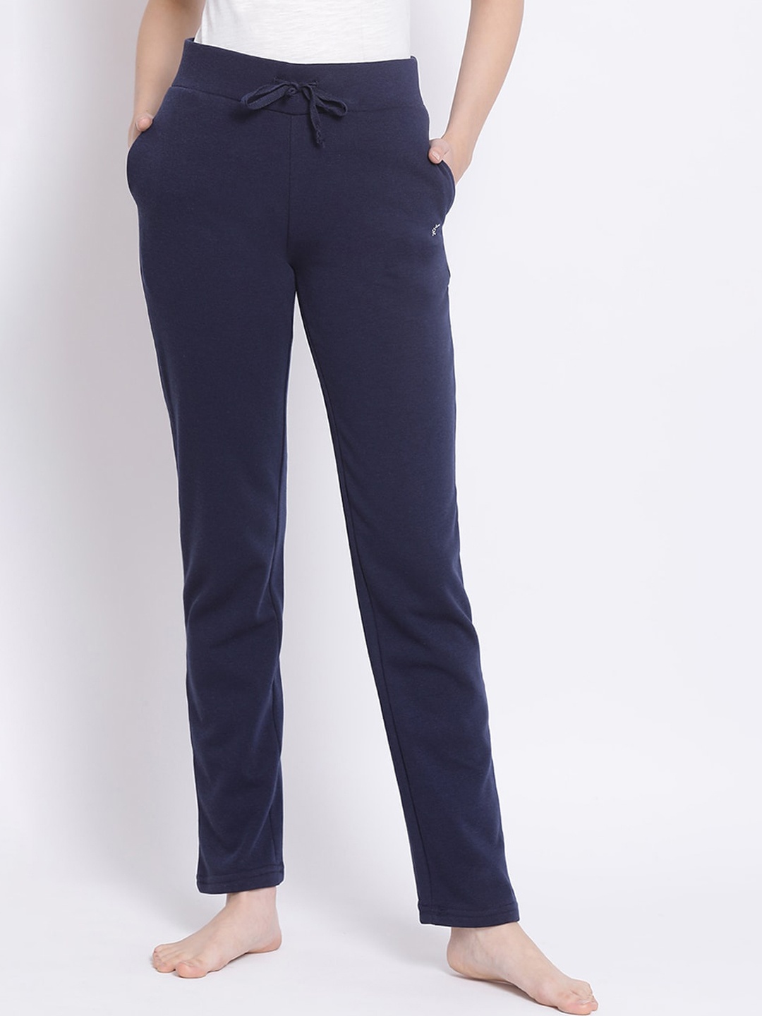 

Kanvin Women Navy Blue Solid Lounge Pants