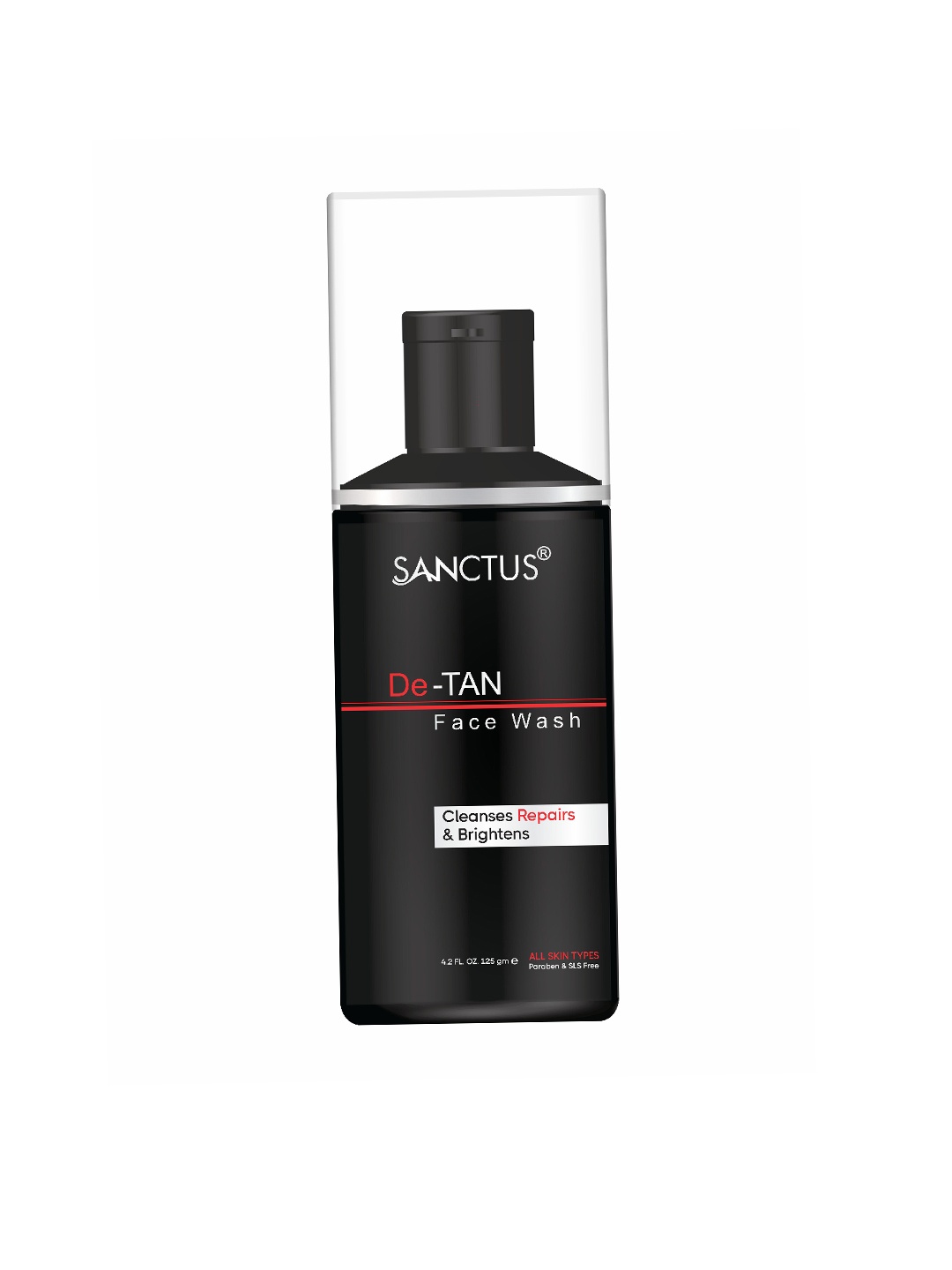 

Sanctus Unisex De-Tan & Skin Brightening Face Wash 125 gm, Transparent
