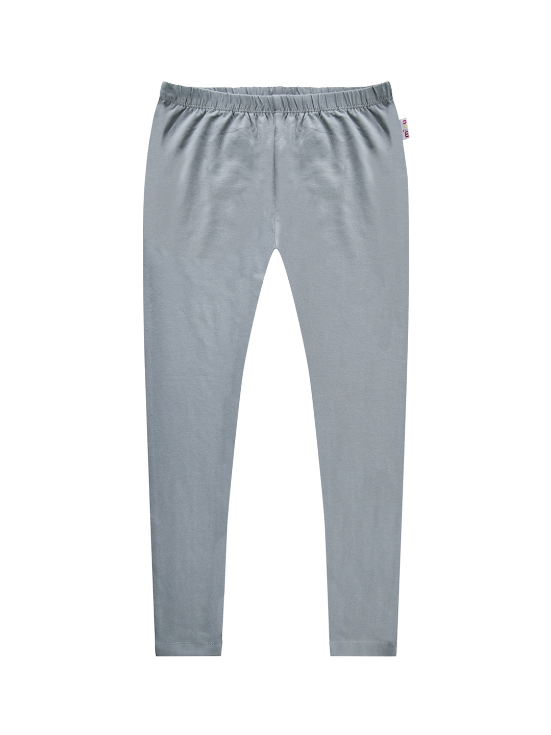 

milou Girls Grey Solid Pure Cotton Ankle-Length Leggings