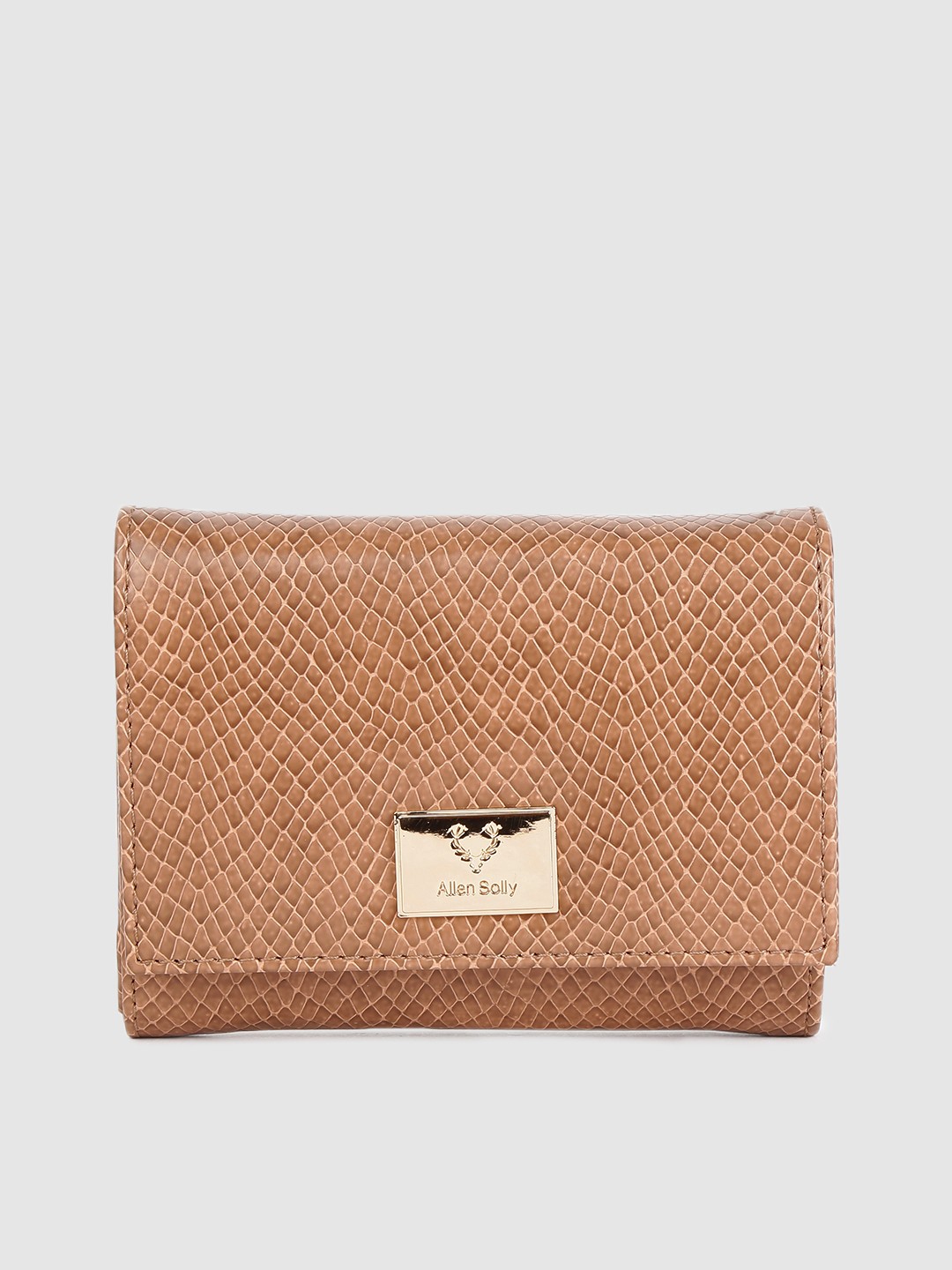 

Allen Solly Women Beige Animal Textured Two Fold Wallet