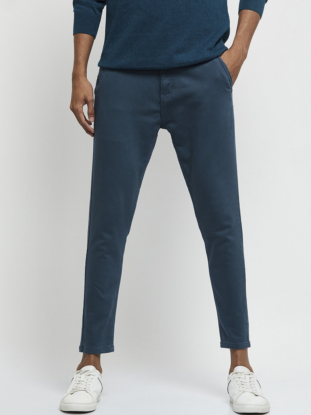 

max Men Navy Blue Slim Fit Jeans