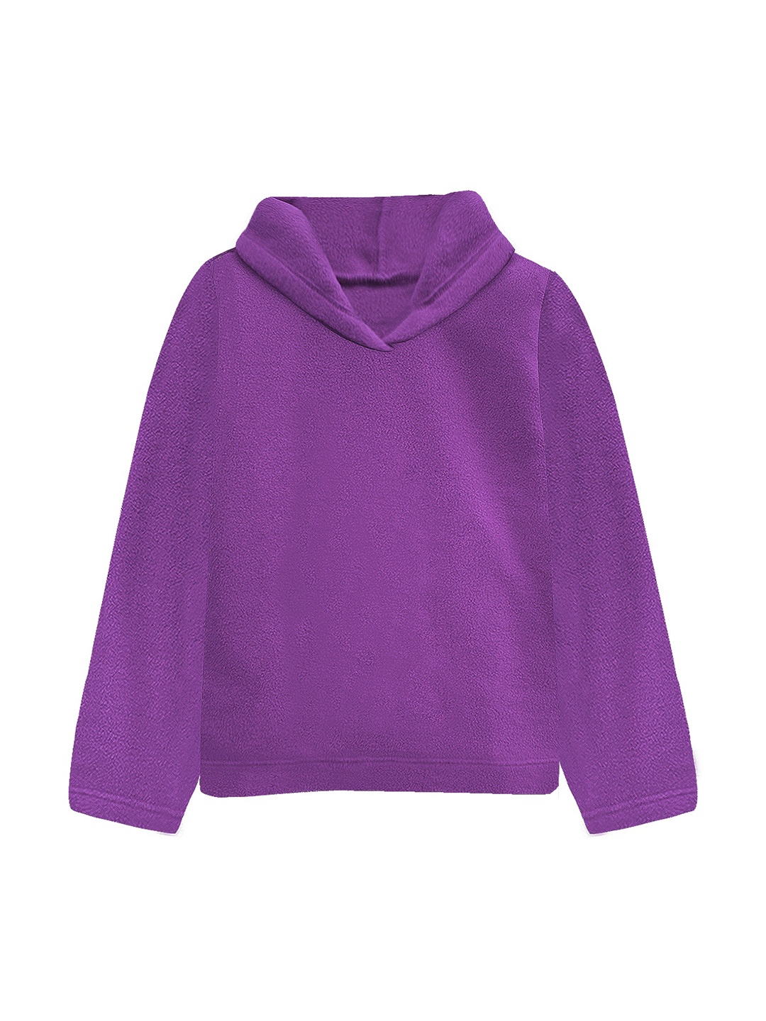 

A T U N Women Purple Hooded Sweatshirt