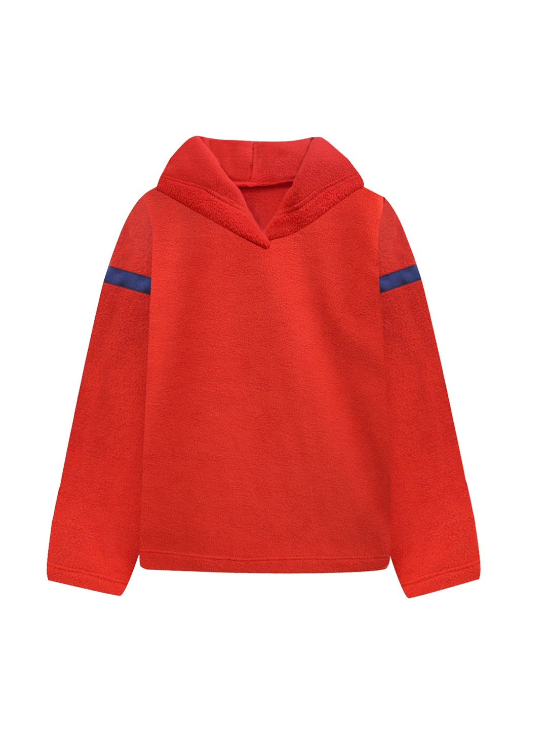 

A T U N Women Red Hooded Sweatshirt