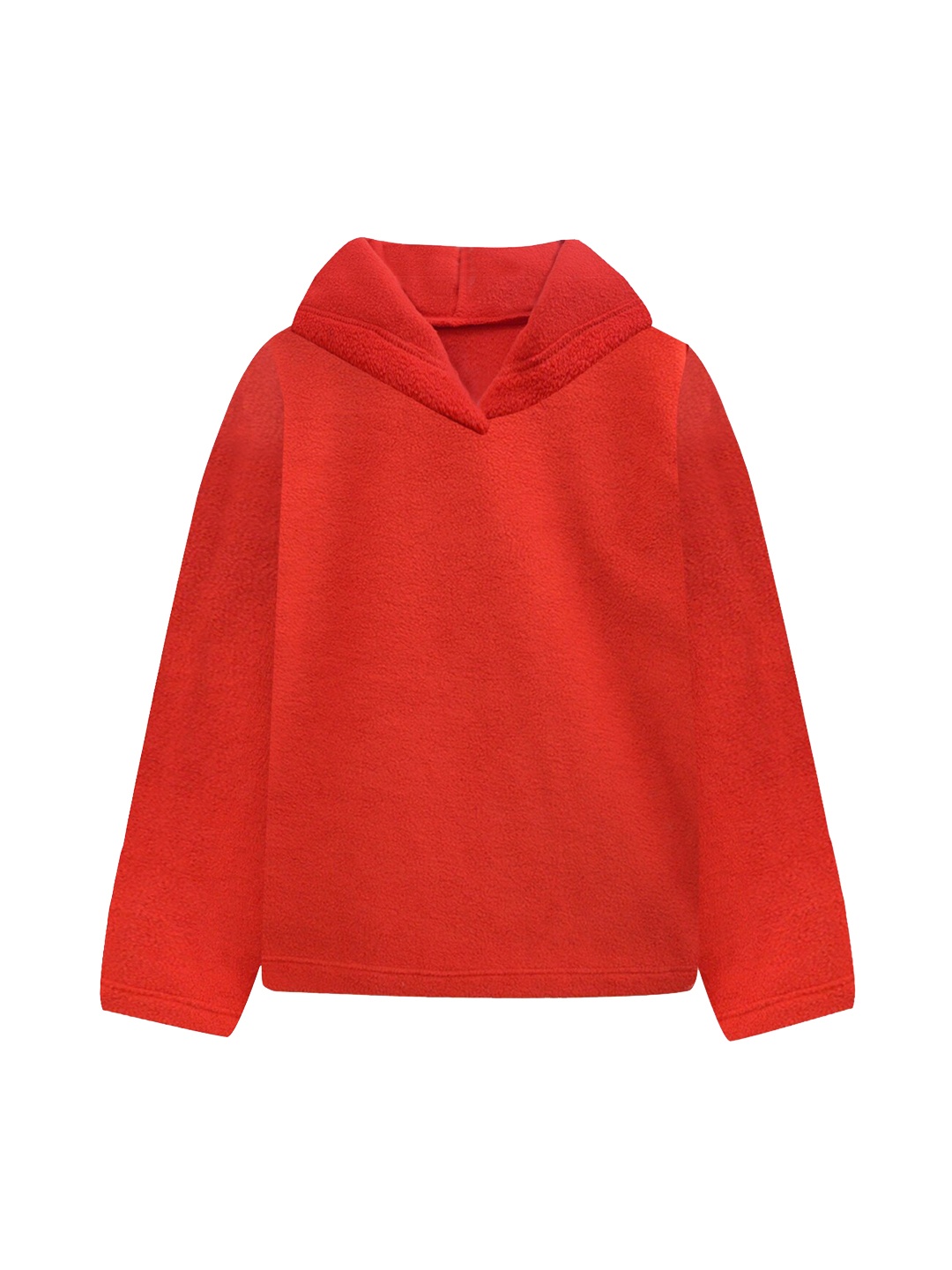 

A T U N Women Red Hooded Sweatshirt