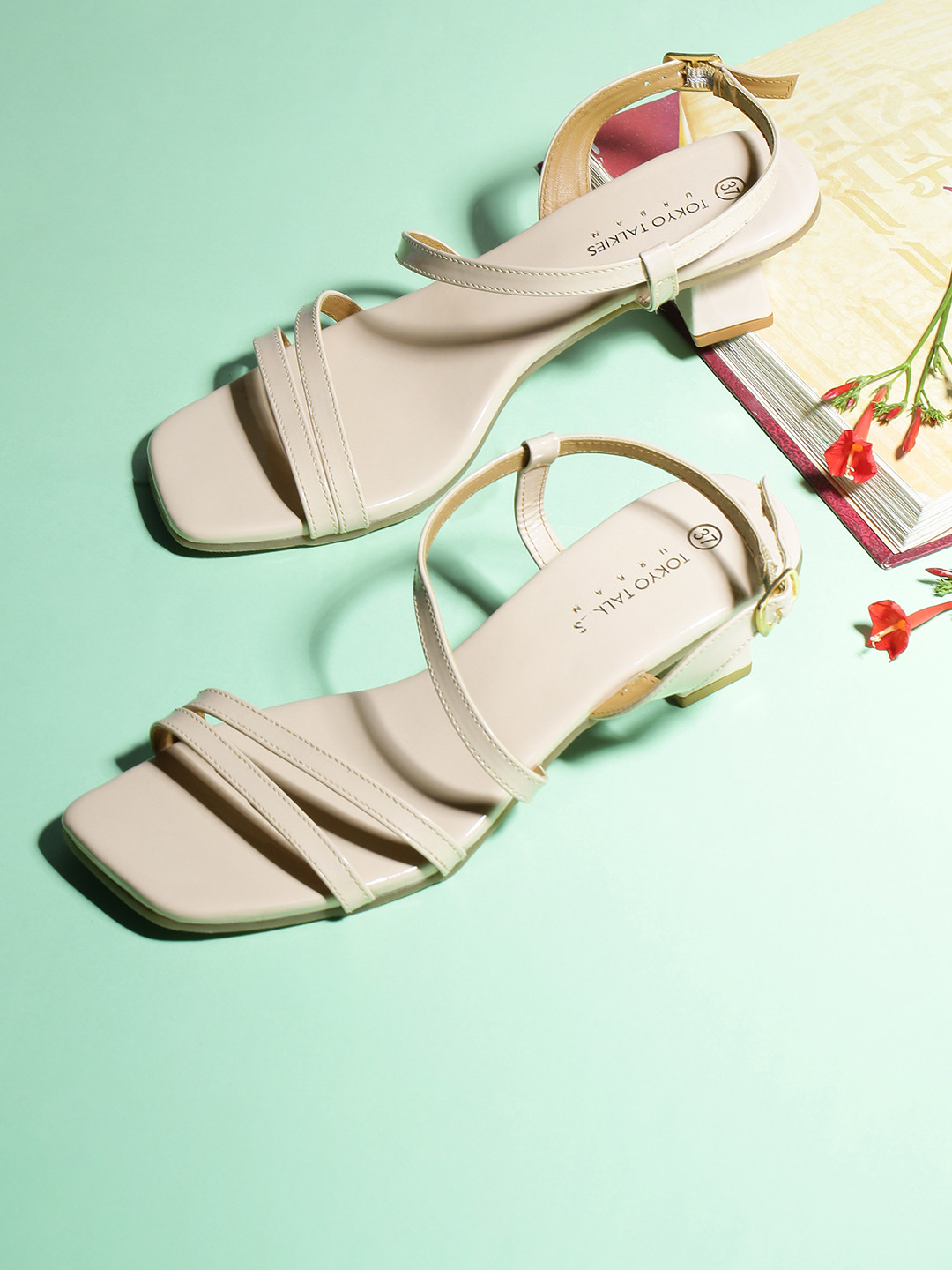 

Tokyo Talkies Beige Block Heels