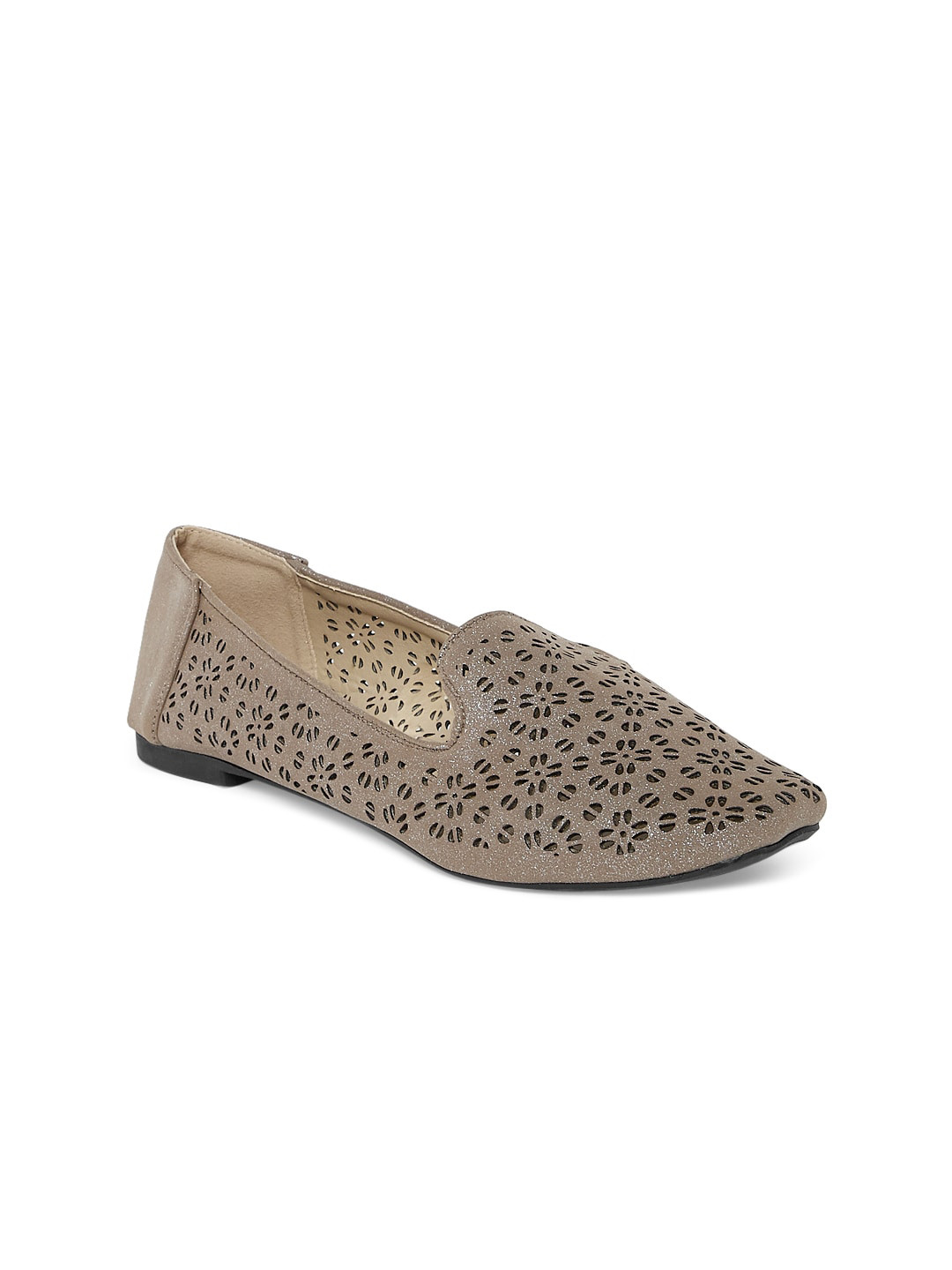 

Forever Glam by Pantaloons Women Beige Textured Mojaris