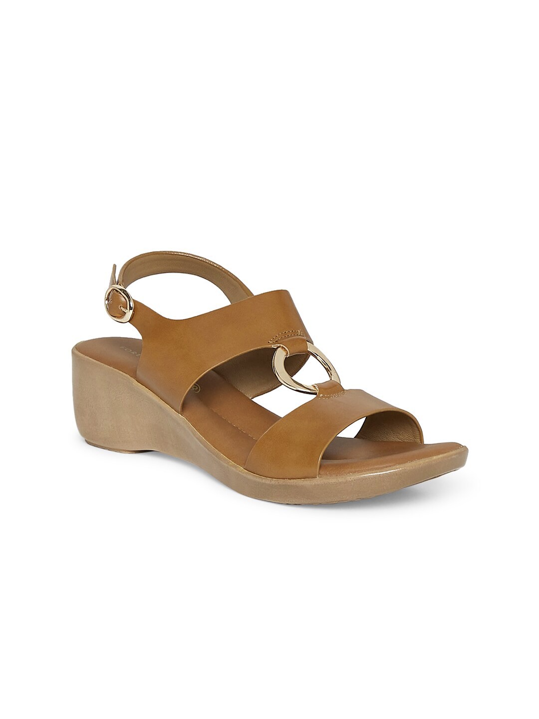 

Forever Glam by Pantaloons Tan Brown Wedge Heels