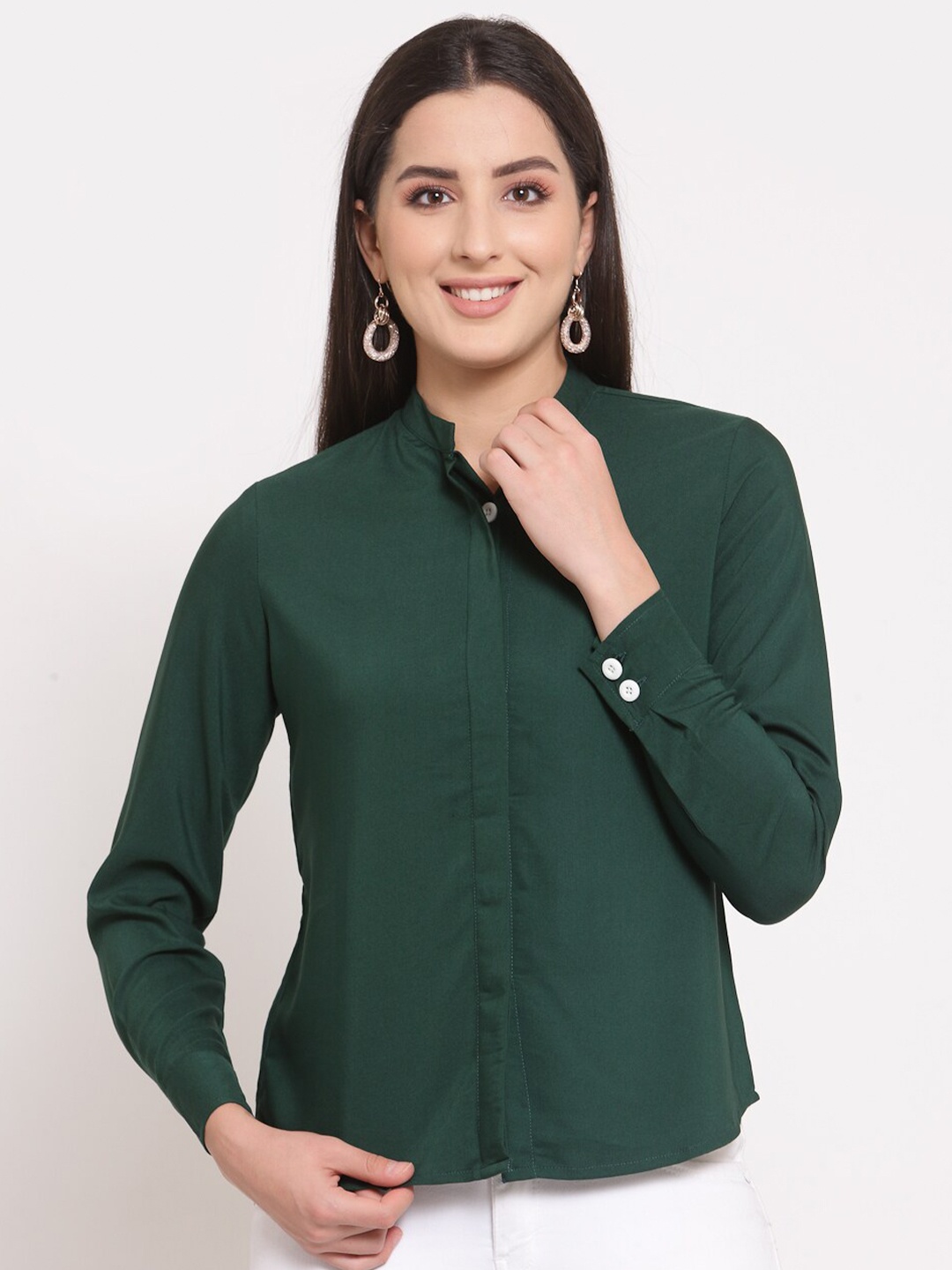 

LUCERO Green Shirt Style Top