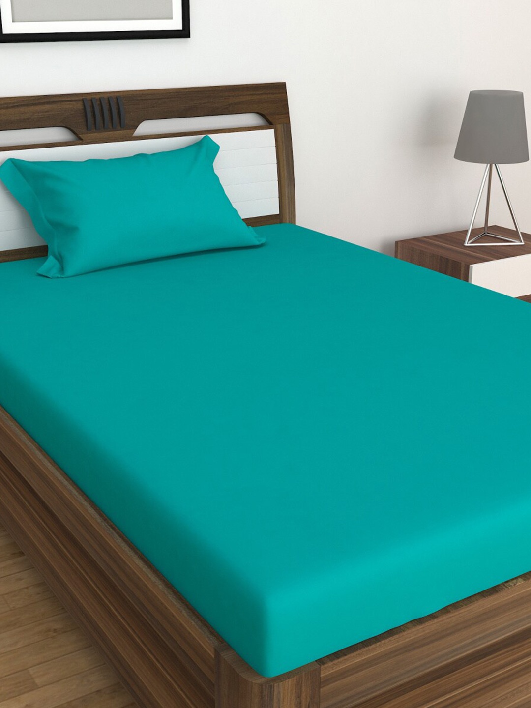 

Home Centre Blue 2 Single Bedsheet with 1 Pillow Covers