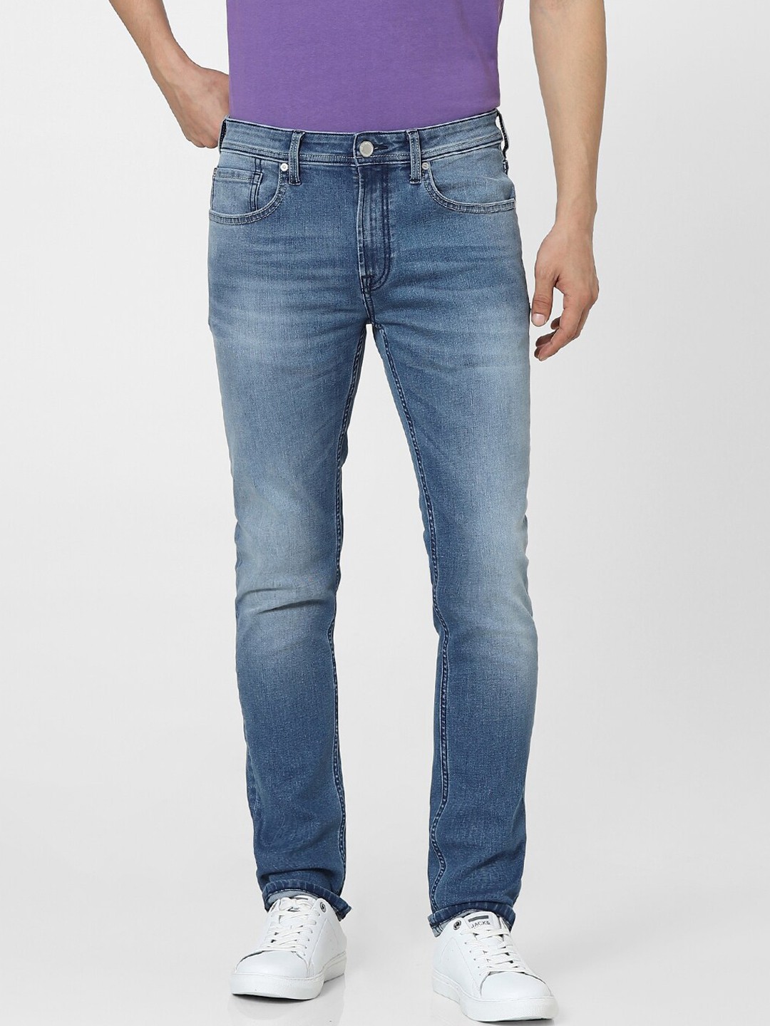 

Jack & Jones Men Blue Slim Fit Light Fade Jeans