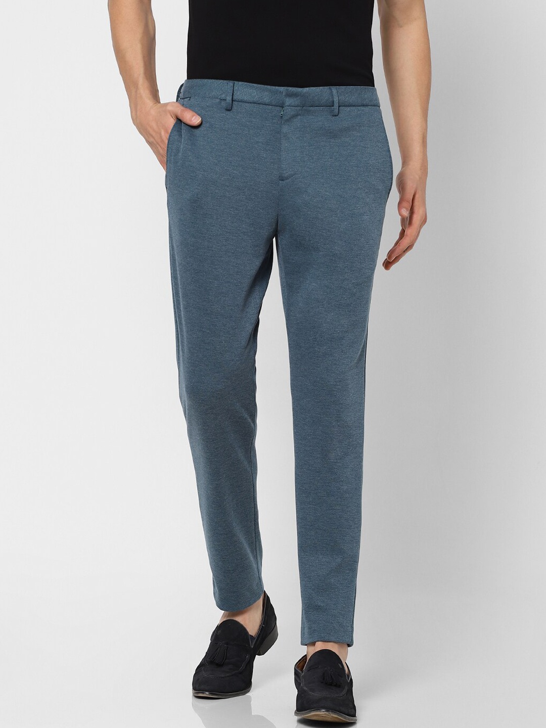 

Jack & Jones Men Blue Slim Fit Chinos Trousers