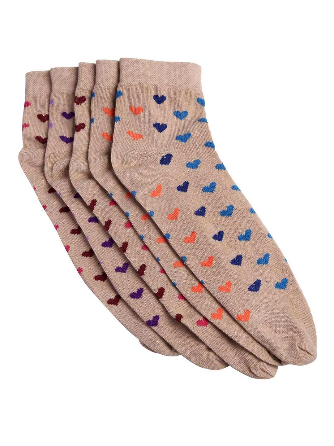 

Texlon Women Pack Of 5 Assorted Above Ankle-Length Socks