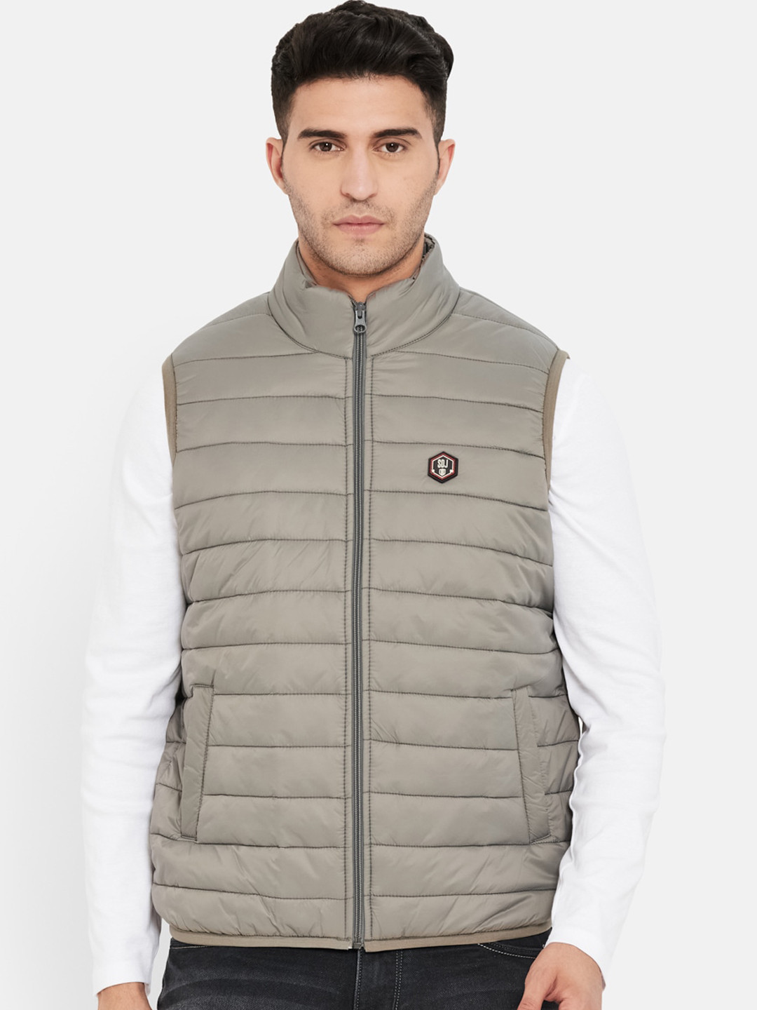 

Duke Men Grey Padded Jacket