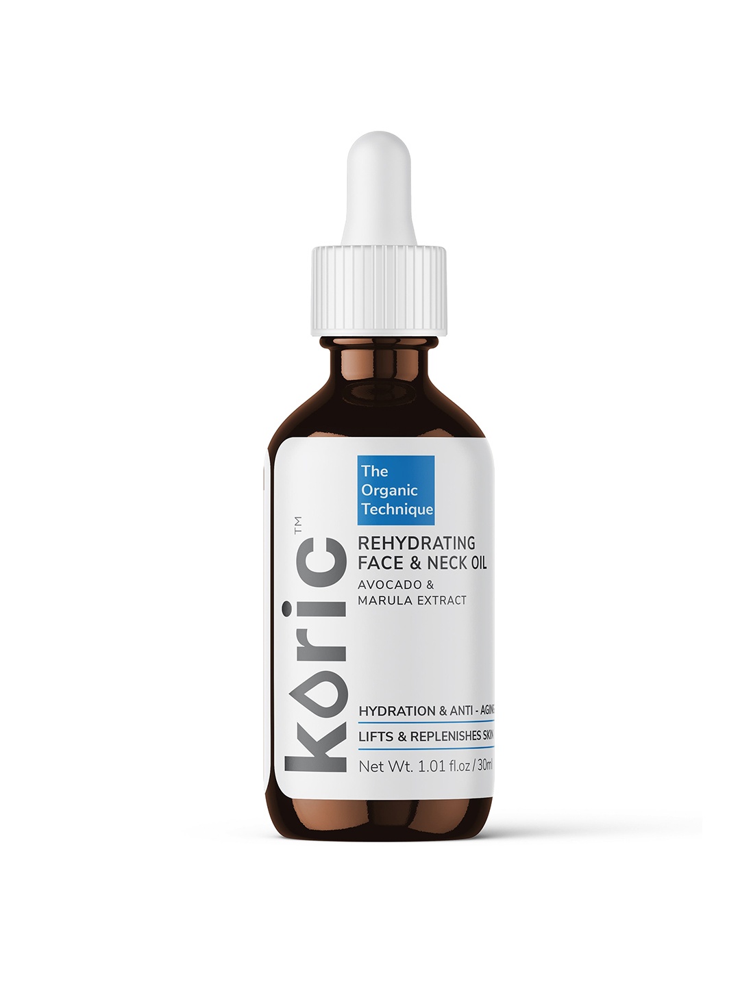 

Koric Rehydrating Face & Neck Oil with Avacado & Marula Extract 30 ml, White