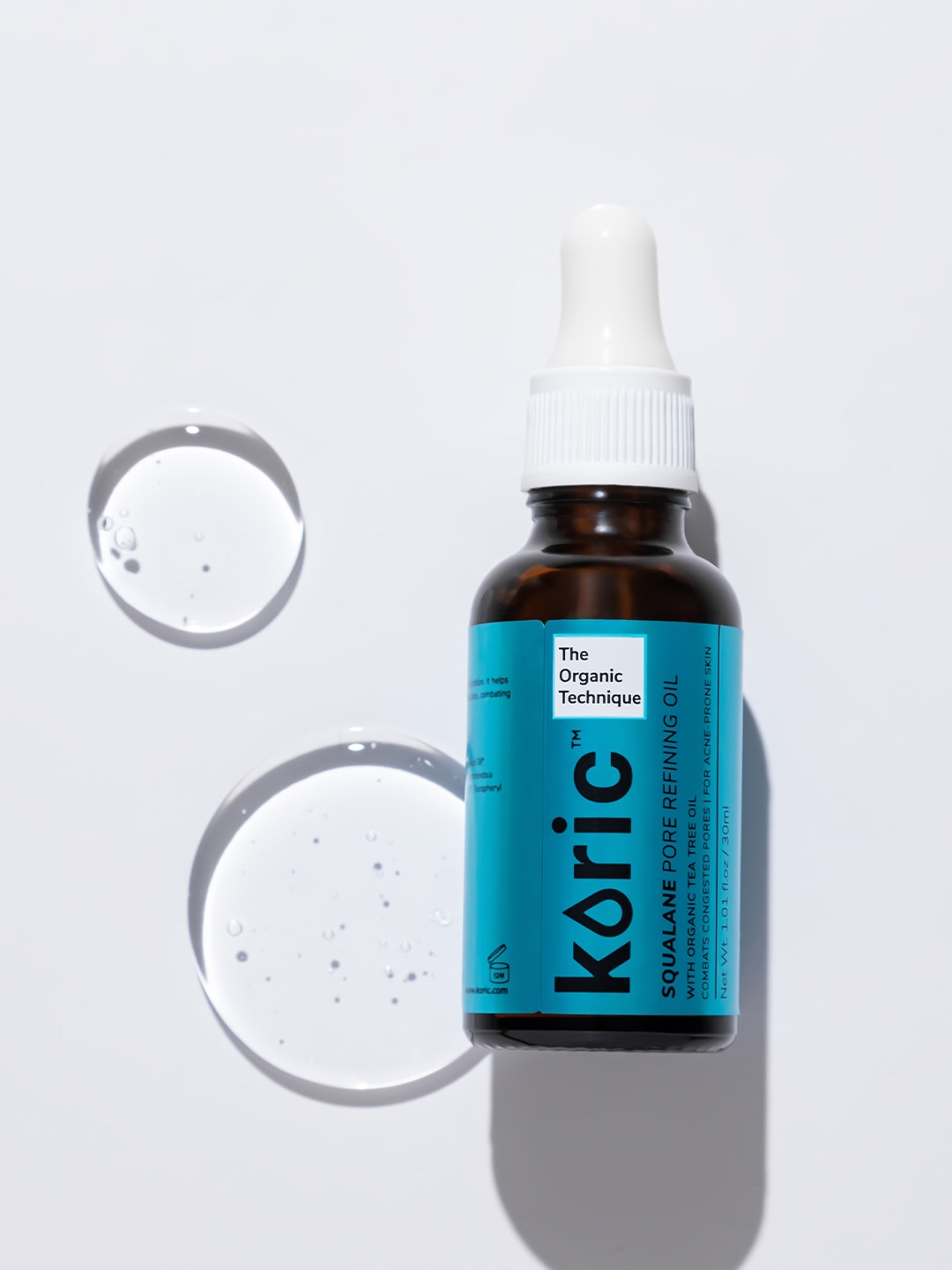 

Koric Squalane Pore Refining Organic Oil with Tea Tree Oil - 30 ml, Blue