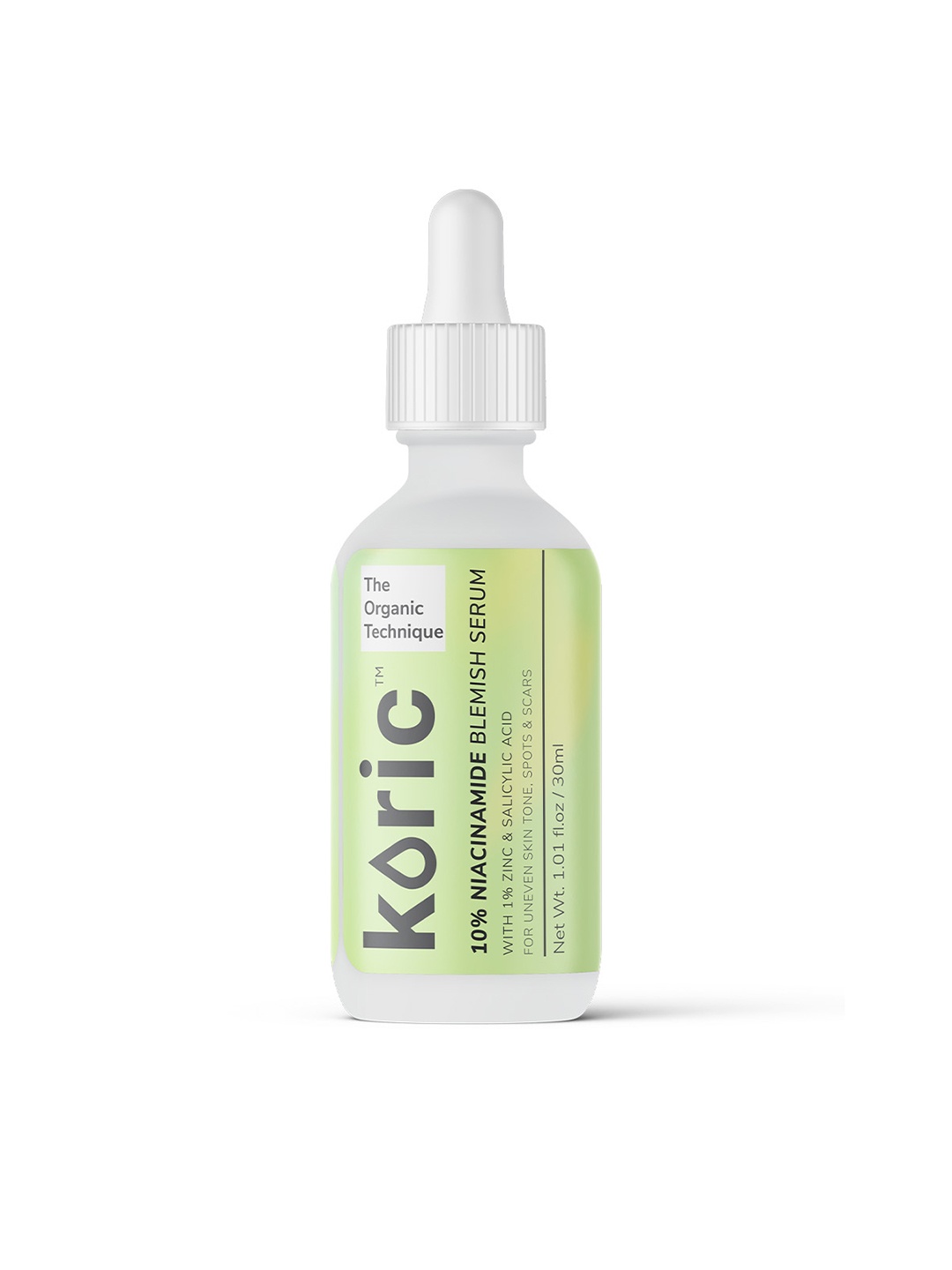 

Koric The Organic Technique 10% Niacinamide Blemish Serum with Salicylic Acid - 30 ml, Yellow