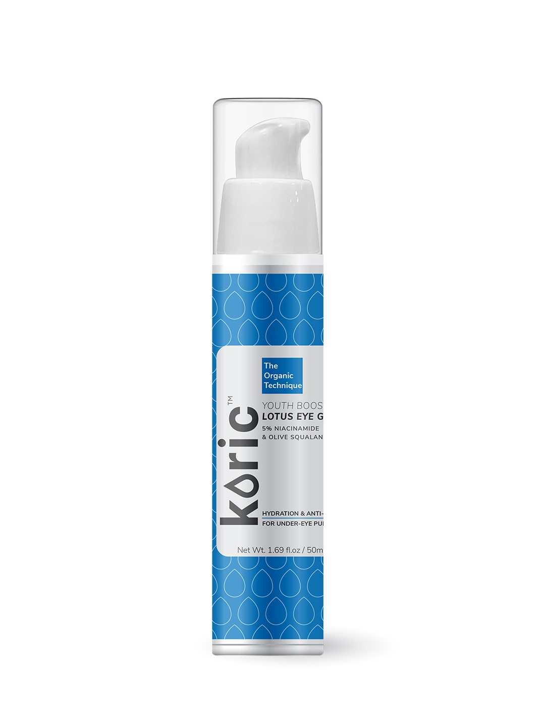 

Koric Youth Boost Lotus Eye Gel with 5% Niacinamide & Olive Squalane 50 ml, White