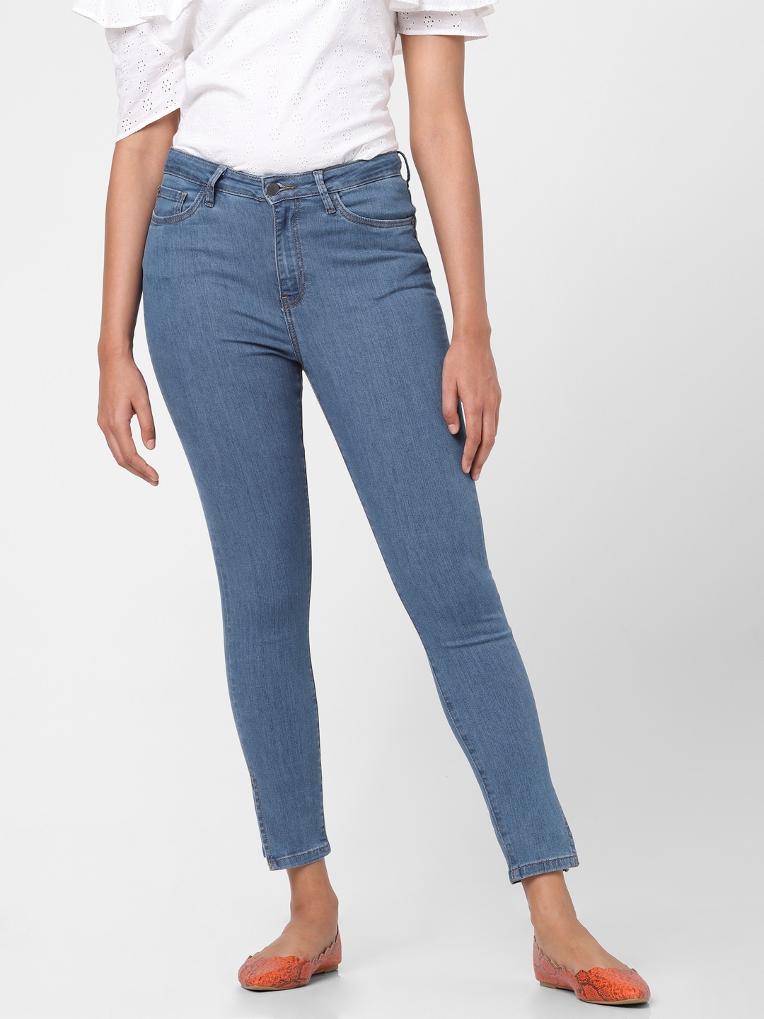 

Vero Moda Women Blue Skinny Fit High-Rise Stretchable Jeans