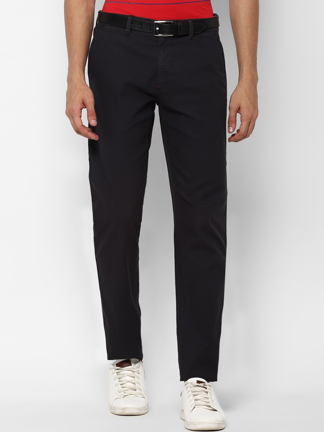 

SIMON CARTER LONDON Men Black Slim Fit Trousers