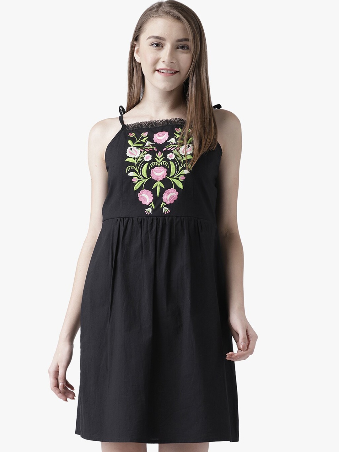 

DODO & MOA Black A-Line Dress