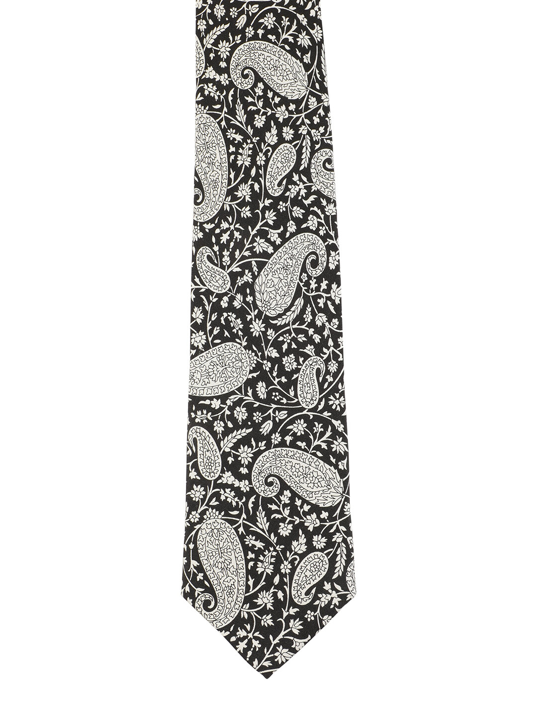 

Alvaro Castagnino Men Grey & Black Printed Skinny Tie