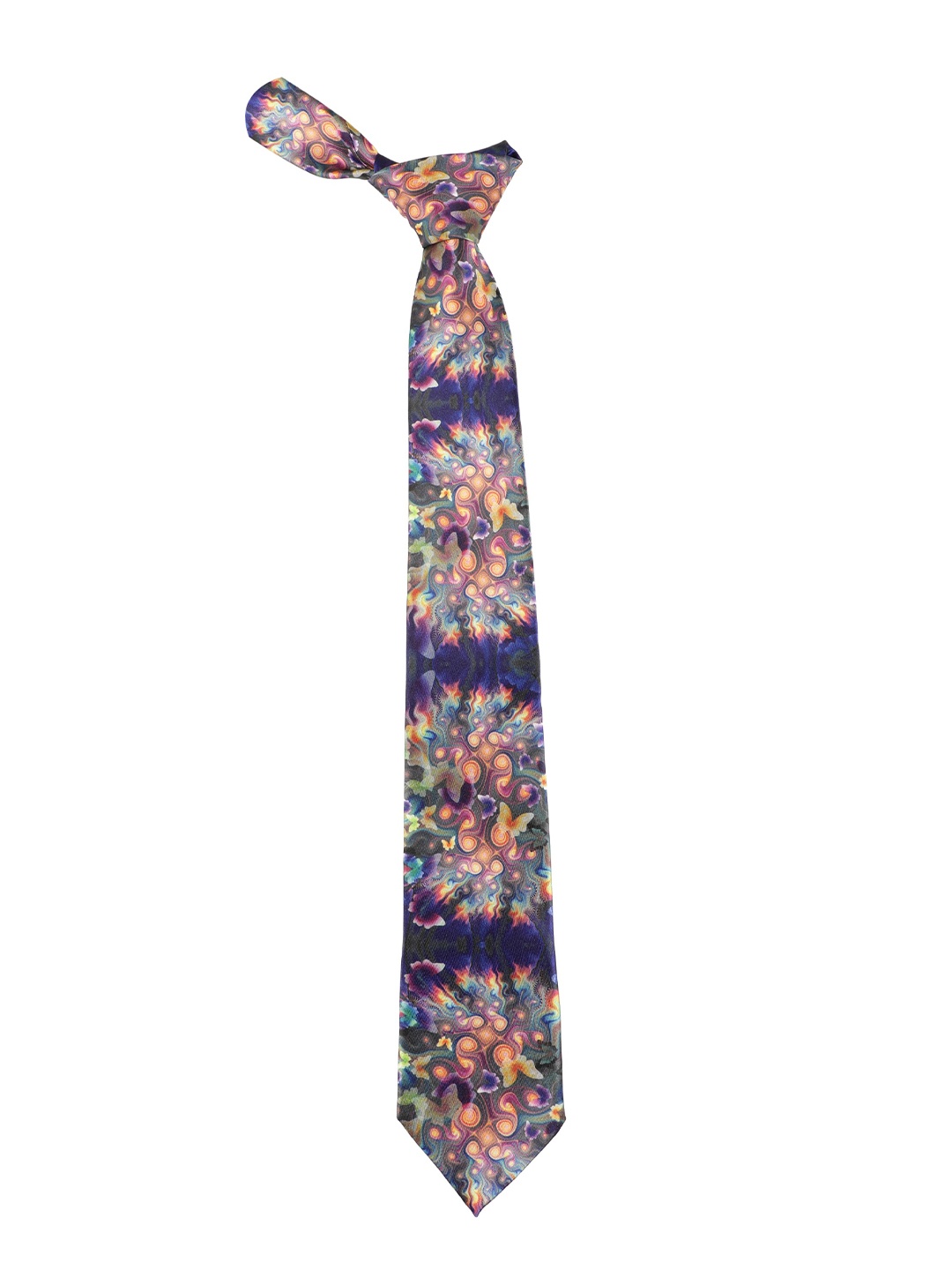

Alvaro Castagnino Men Blue & Orange Printed Skinny Tie